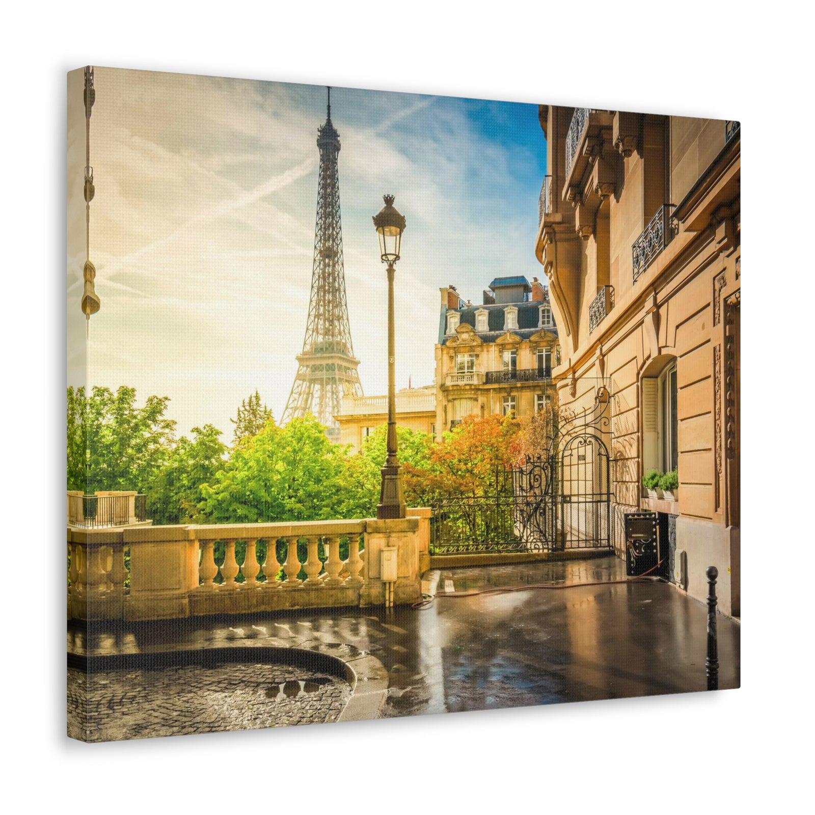 Paris Street View France Canvas Artwork High-Quality Breathtaking French City for Home Decor Ready to Hang-Express Your Love Gifts