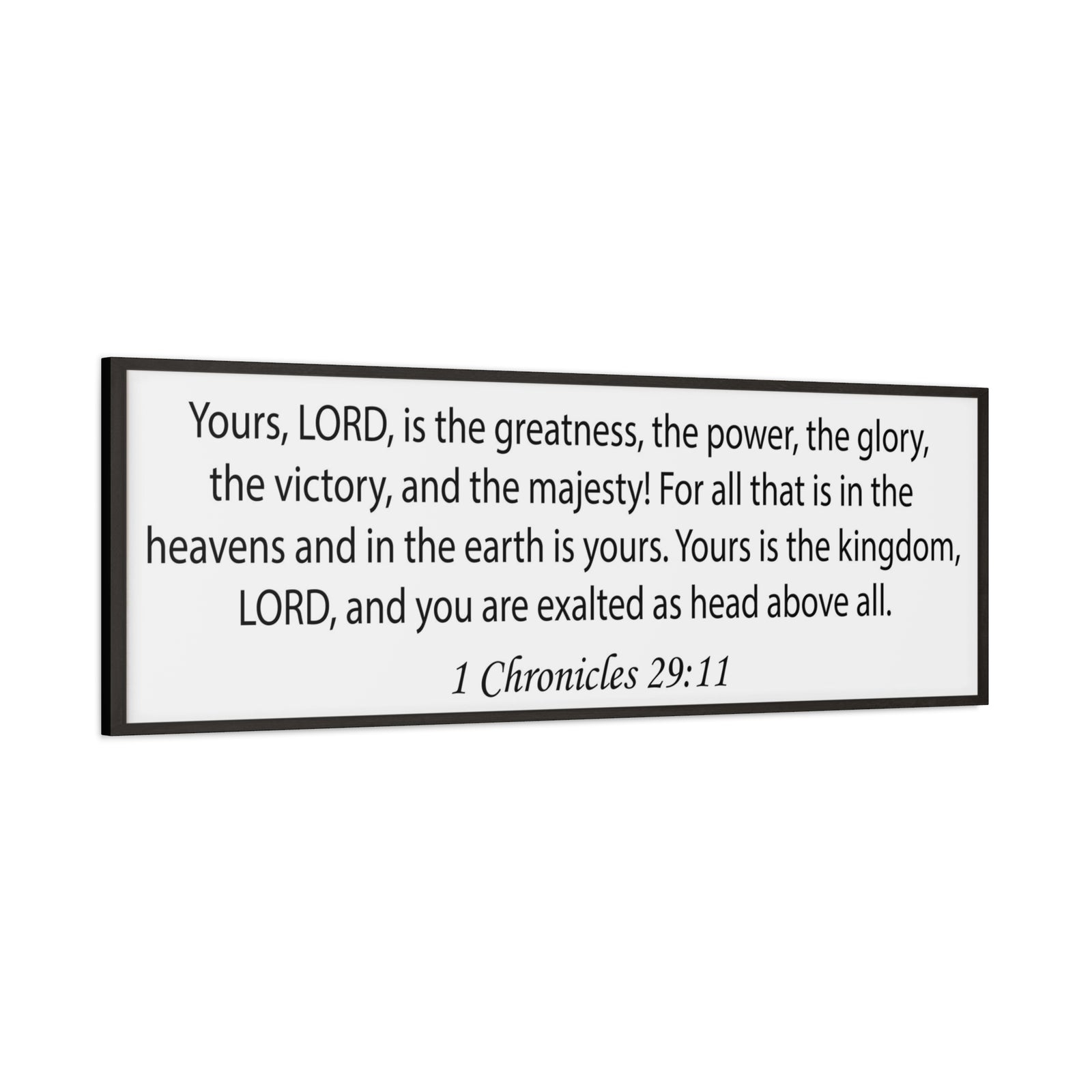 Scripture Walls 1 Chronicles 29:11 White Gold Bible Verse Canvas Christian Wall Art Ready to Hang Unframed-Express Your Love Gifts