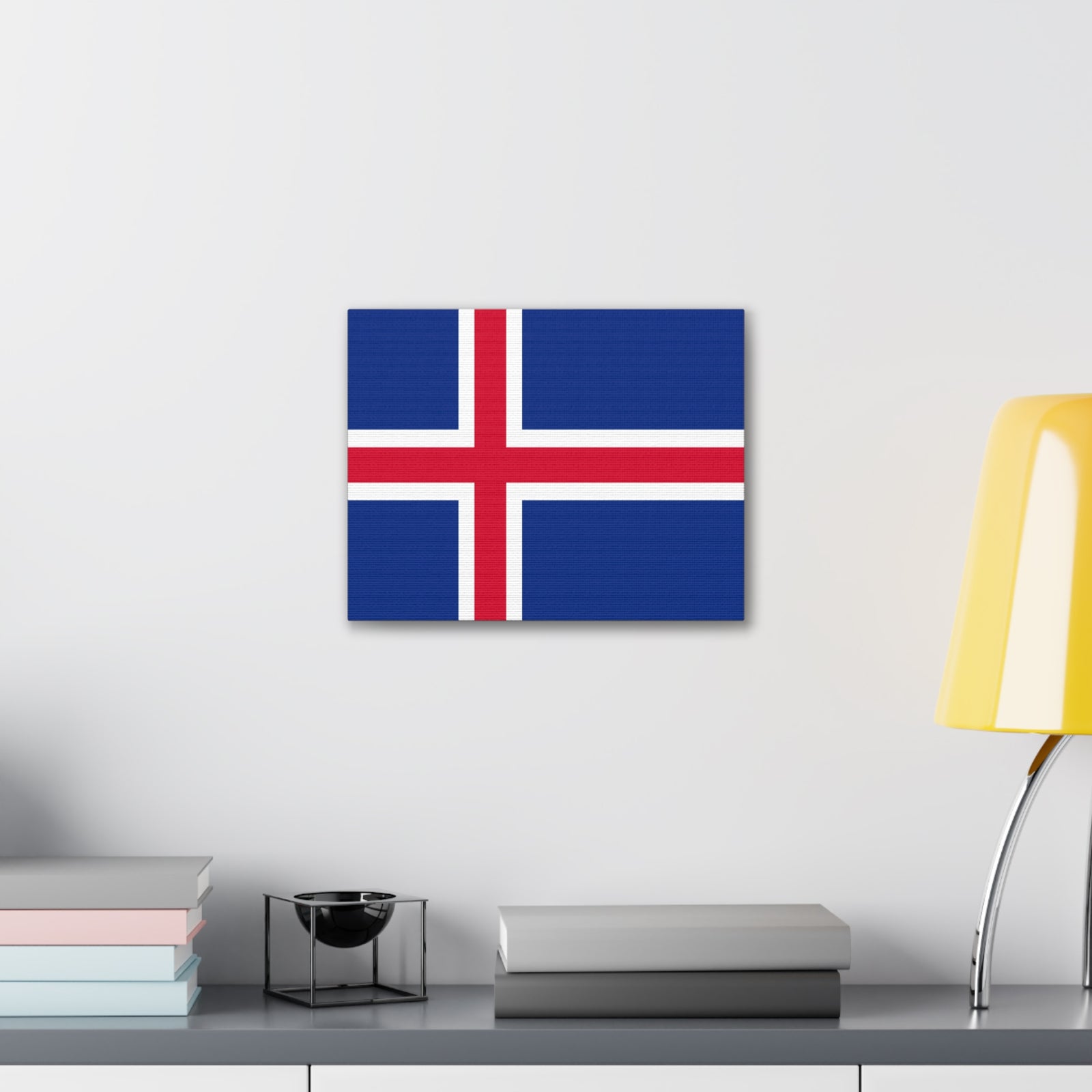 Iceland Country Flag Canvas Vibrant Wall Art Unframed Home Decor-Express Your Love Gifts