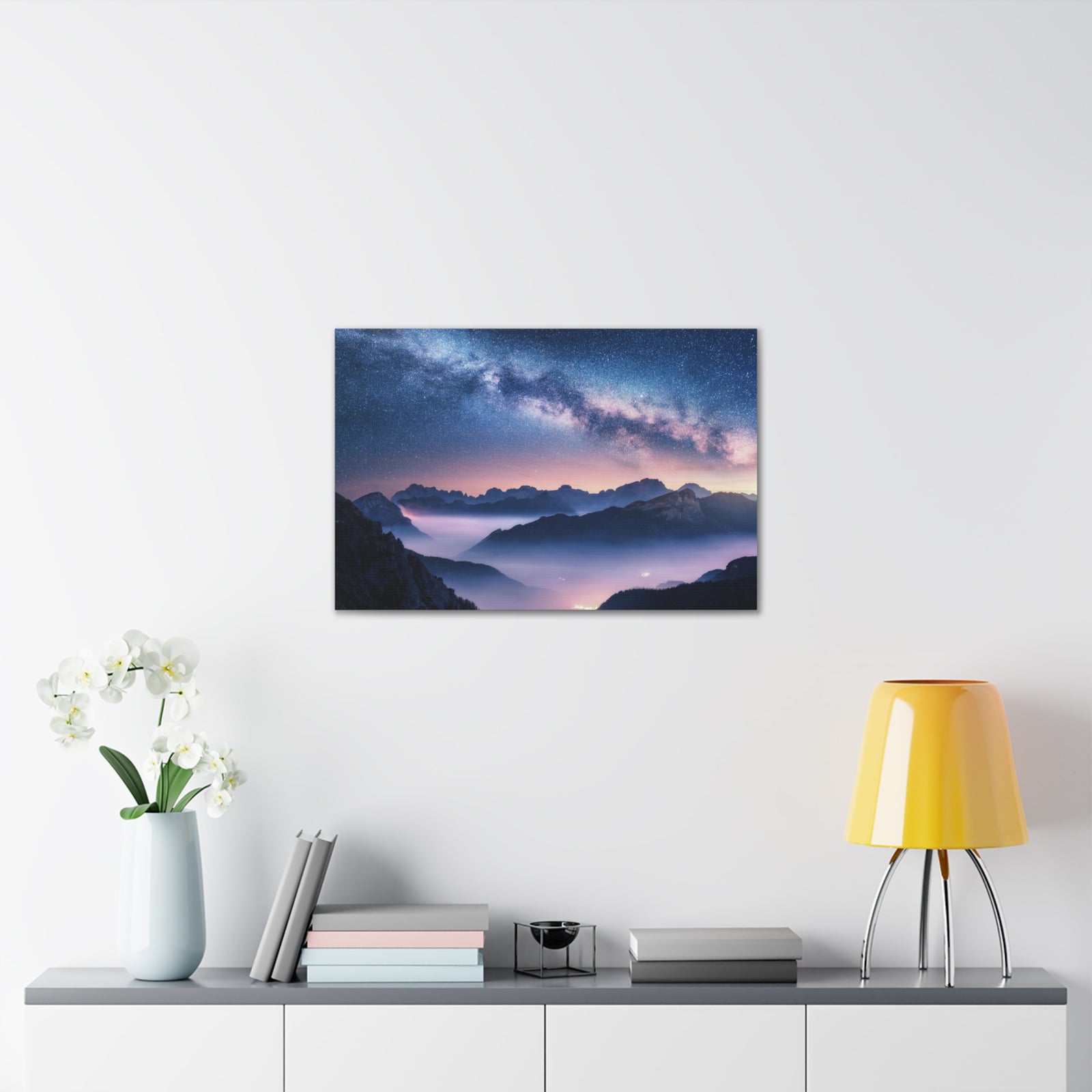 Nature Wilderness Night Sky Photography Canvas Wall Art for Home Decor Ready-to-Hang-Express Your Love Gifts