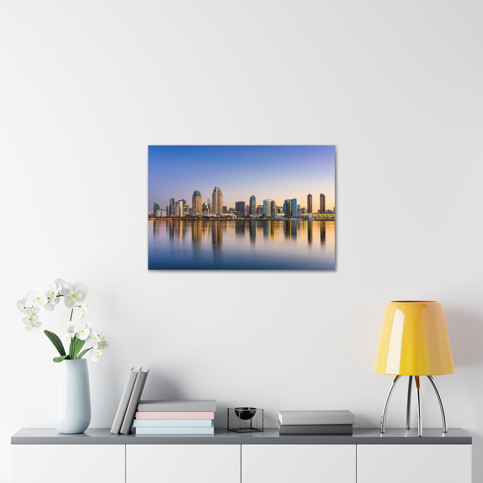 San Diego Daytime Skyline Canvas Artwork High-Quality Breathtaking Stunning Cityscape for Home Decor Ready to Hang-Express Your Love Gifts