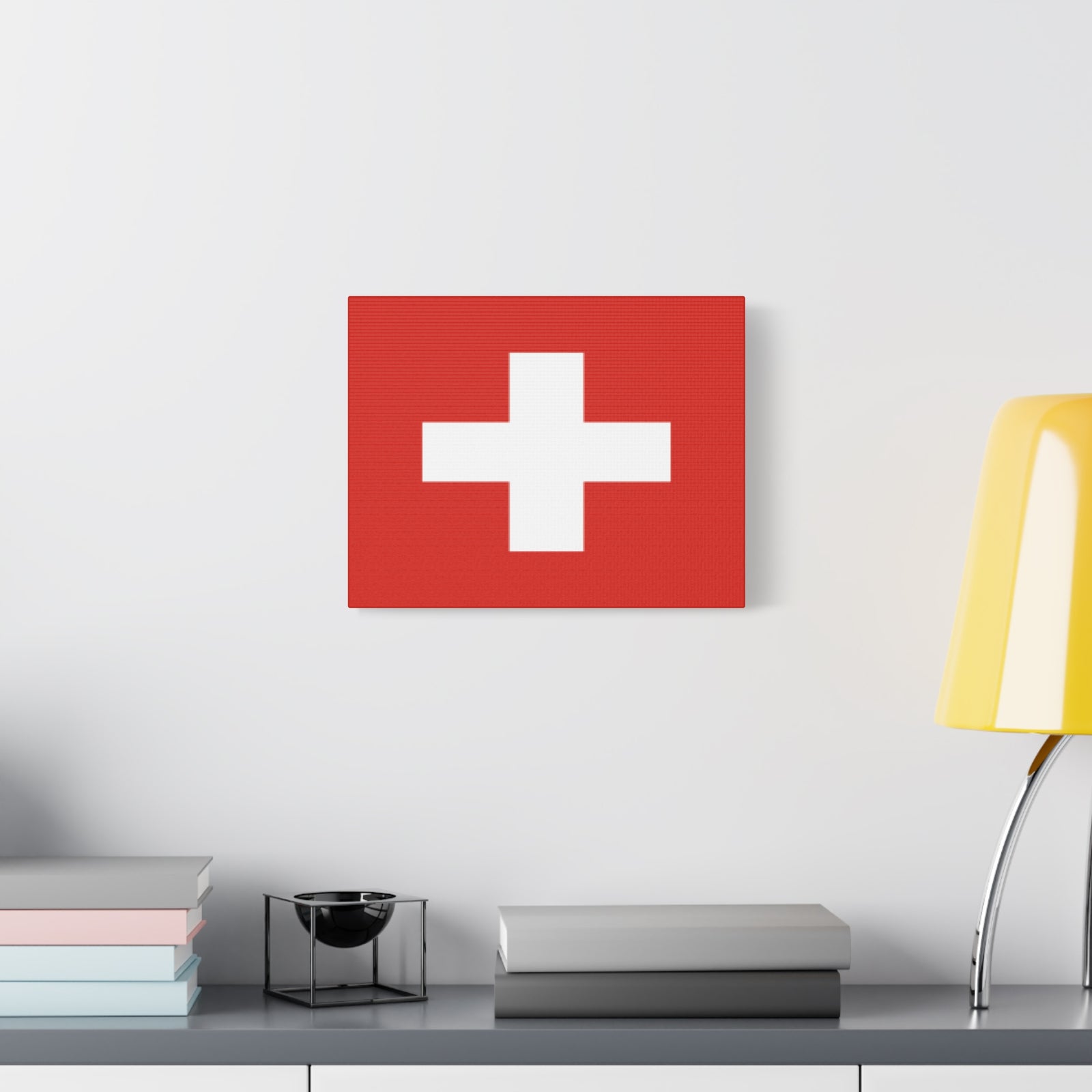Switzerland Country Flag Canvas Vibrant Wall Art Unframed Home Decor-Express Your Love Gifts
