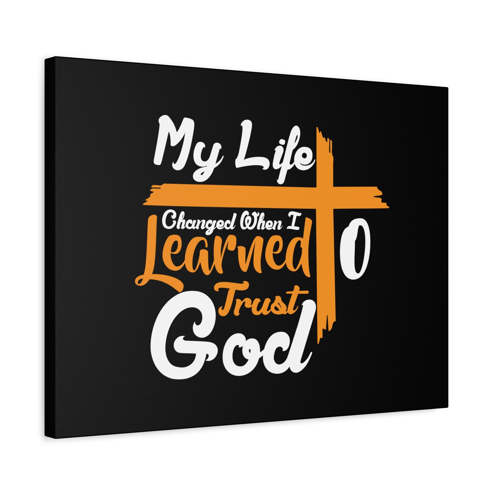 Scripture Canvas My Life Changed PSALM 37:3 Christian Wall Art Bible Verse Print Ready to Hang-Express Your Love Gifts