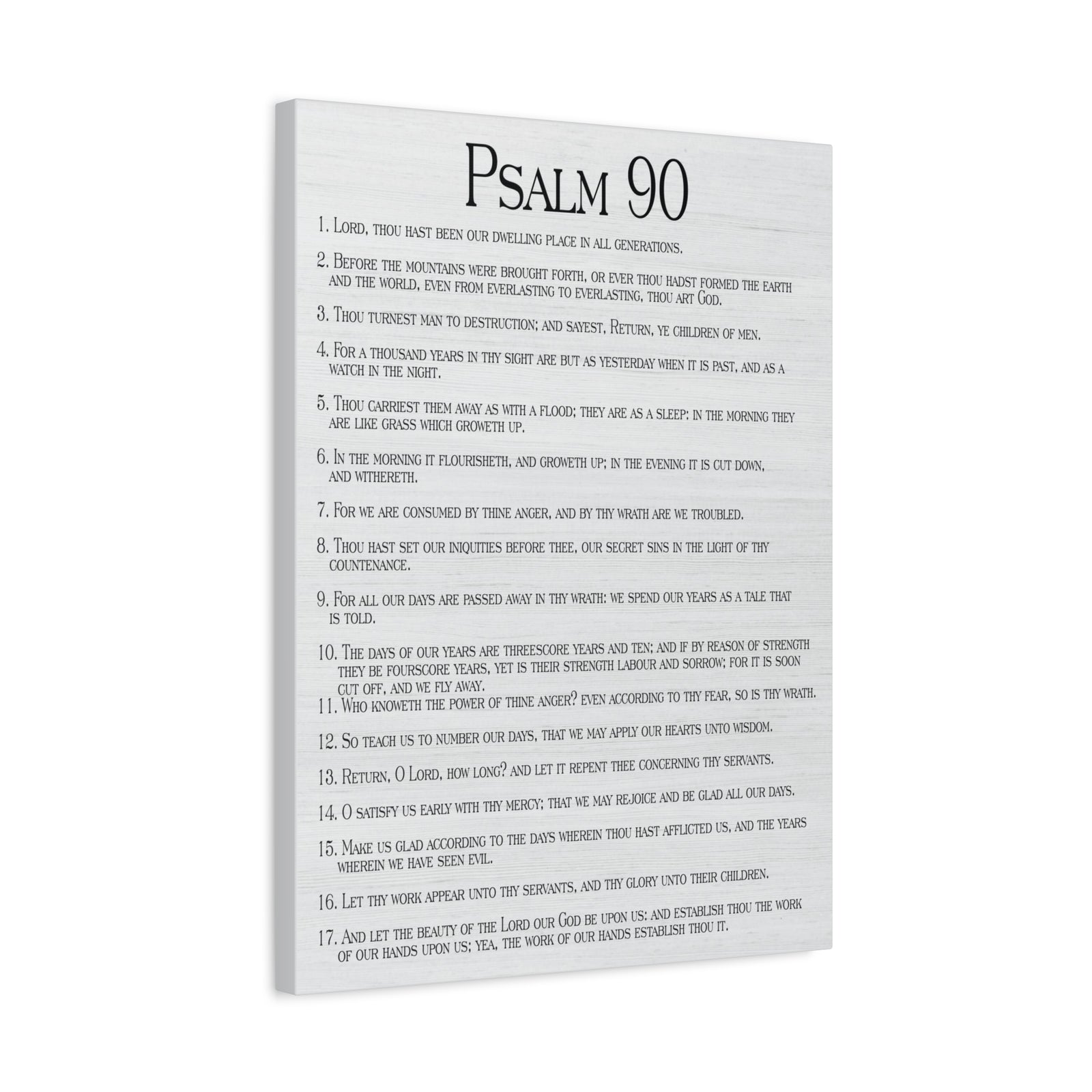 Scripture Walls How Time Flies Fast Psalm 90:13 Christian Wall Art Print Ready to Hang-Express Your Love Gifts