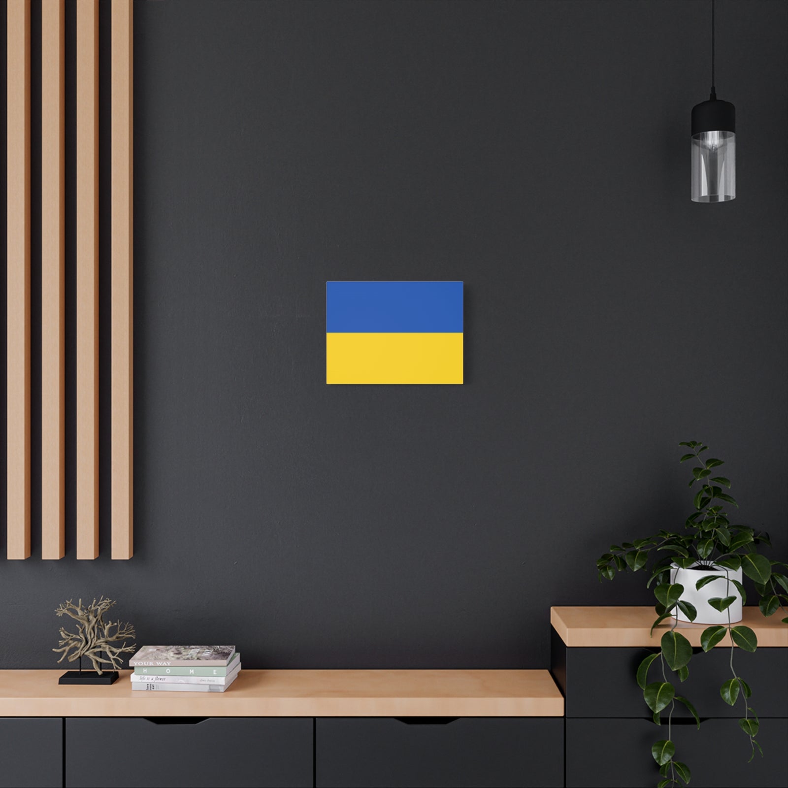 Ukraine Country Flag Canvas Vibrant Wall Art Unframed Home Decor-Express Your Love Gifts