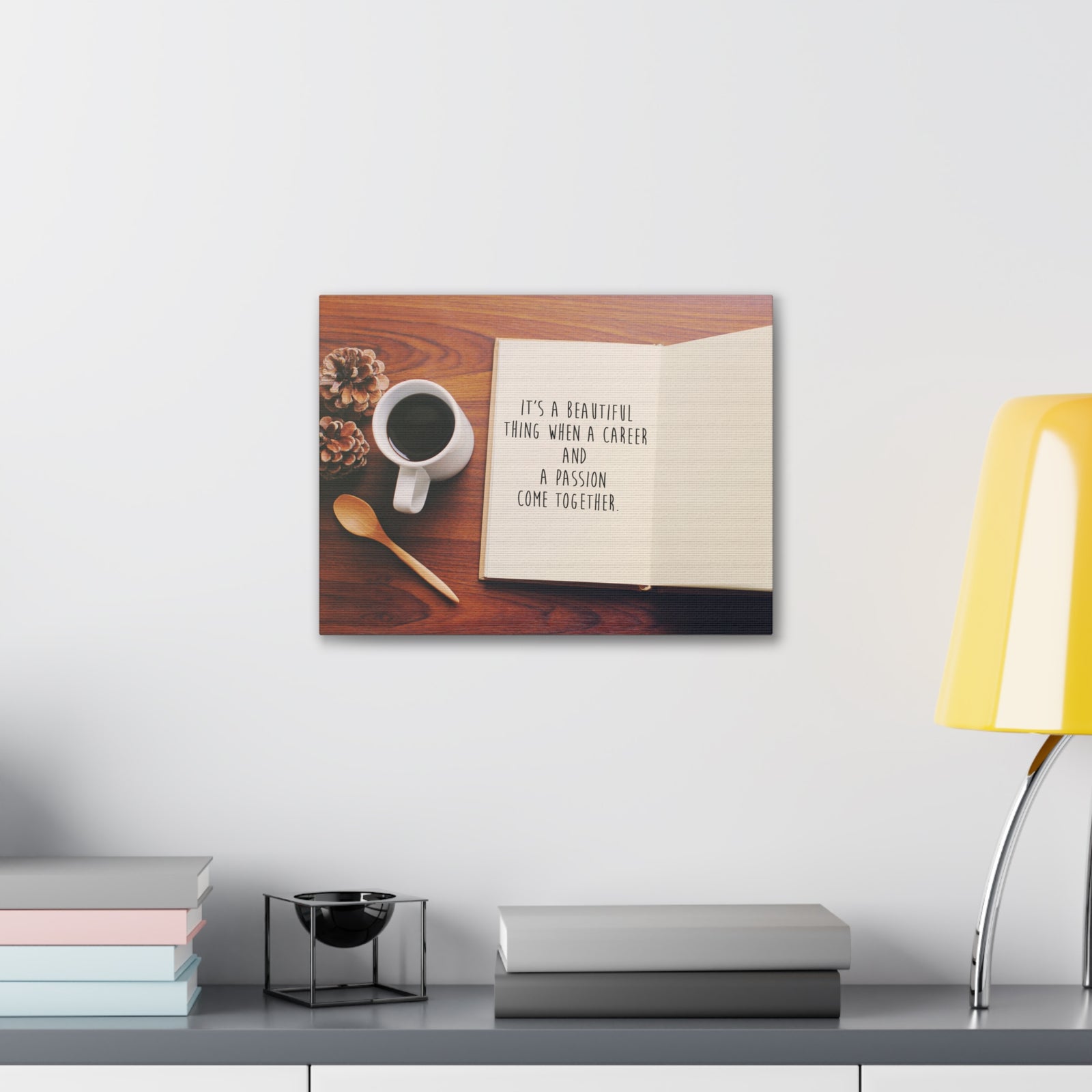 Inspirational Quote Canvas A Passion Come Together Wall Art Motivational Motto Inspiring Prints Artwork Decor Ready to Hang-Express Your Love Gifts