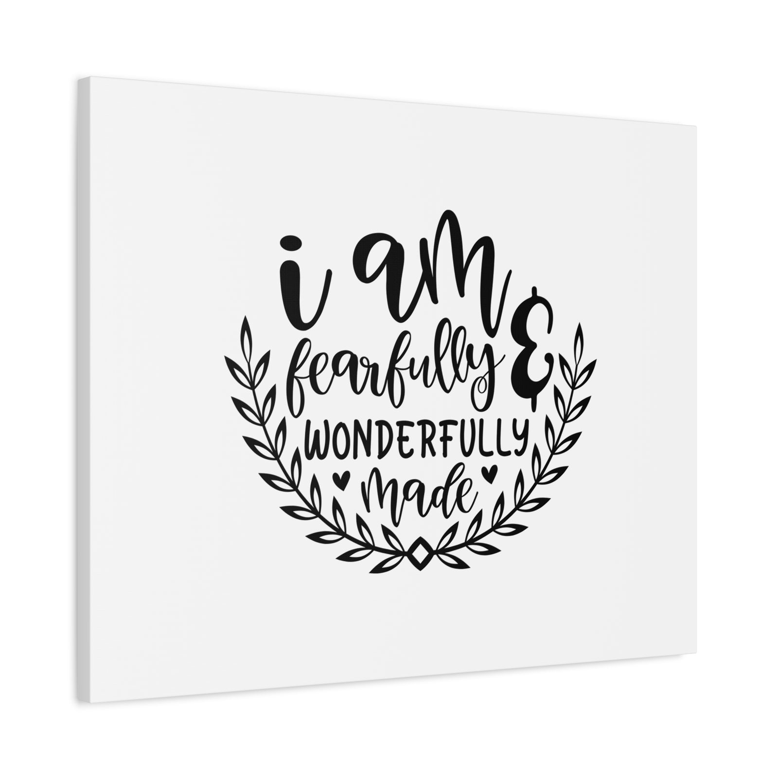 Scripture Canvas I Am Fearfully Wonderfully Made Psalm 139:14 Christian Wall Art Bible Verse Print Ready to Hang-Express Your Love Gifts