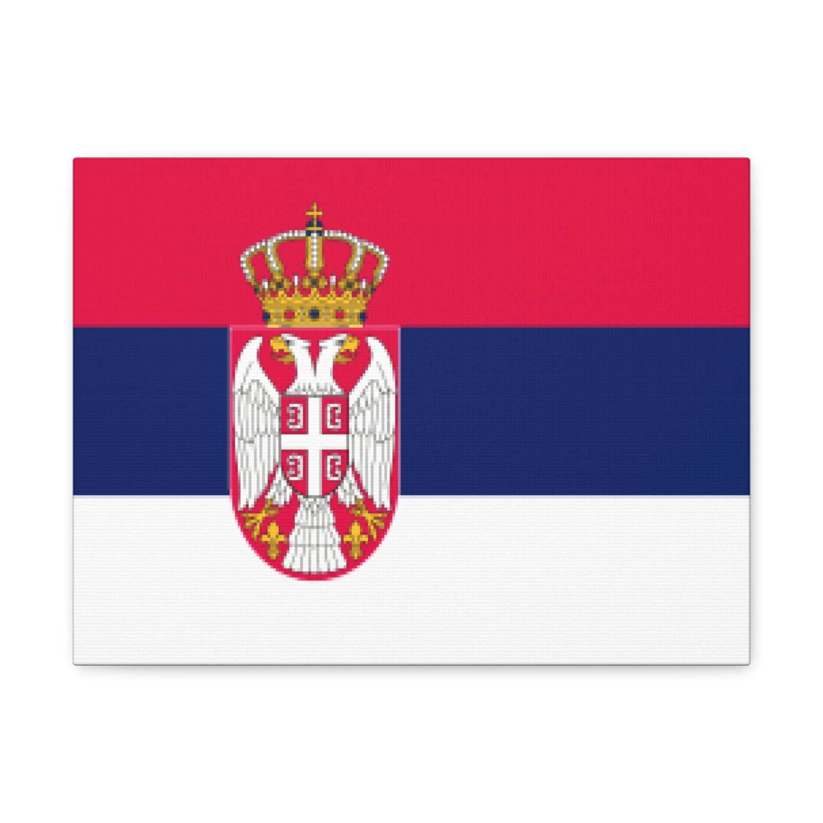 Serbia Country Flag Canvas Vibrant Wall Art Unframed Home Decor-Express Your Love Gifts