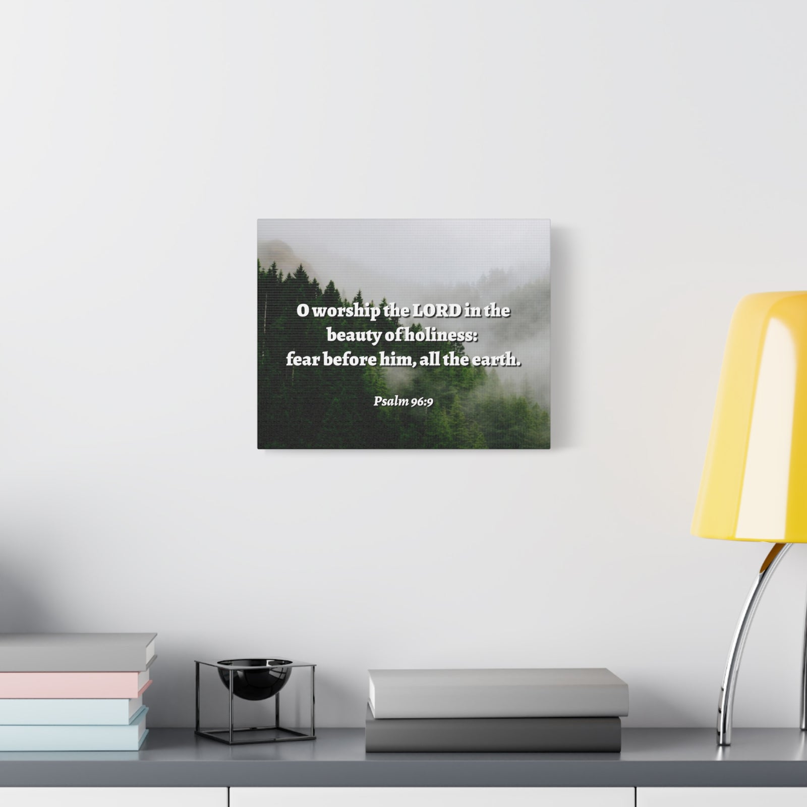 Scripture Walls Beauty Of Holiness Psalm 96:9 Bible Verse Canvas Christian Wall Art Ready to Hang-Express Your Love Gifts