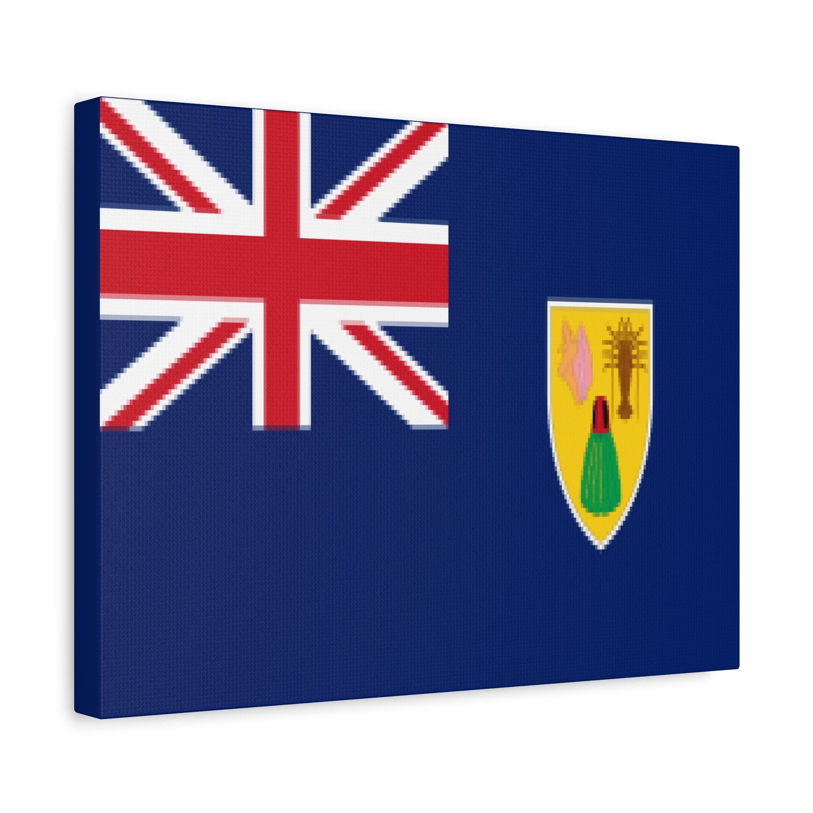 Turks and Caicos Islands Country Flag Canvas Vibrant Wall Art Unframed Home Decor-Express Your Love Gifts