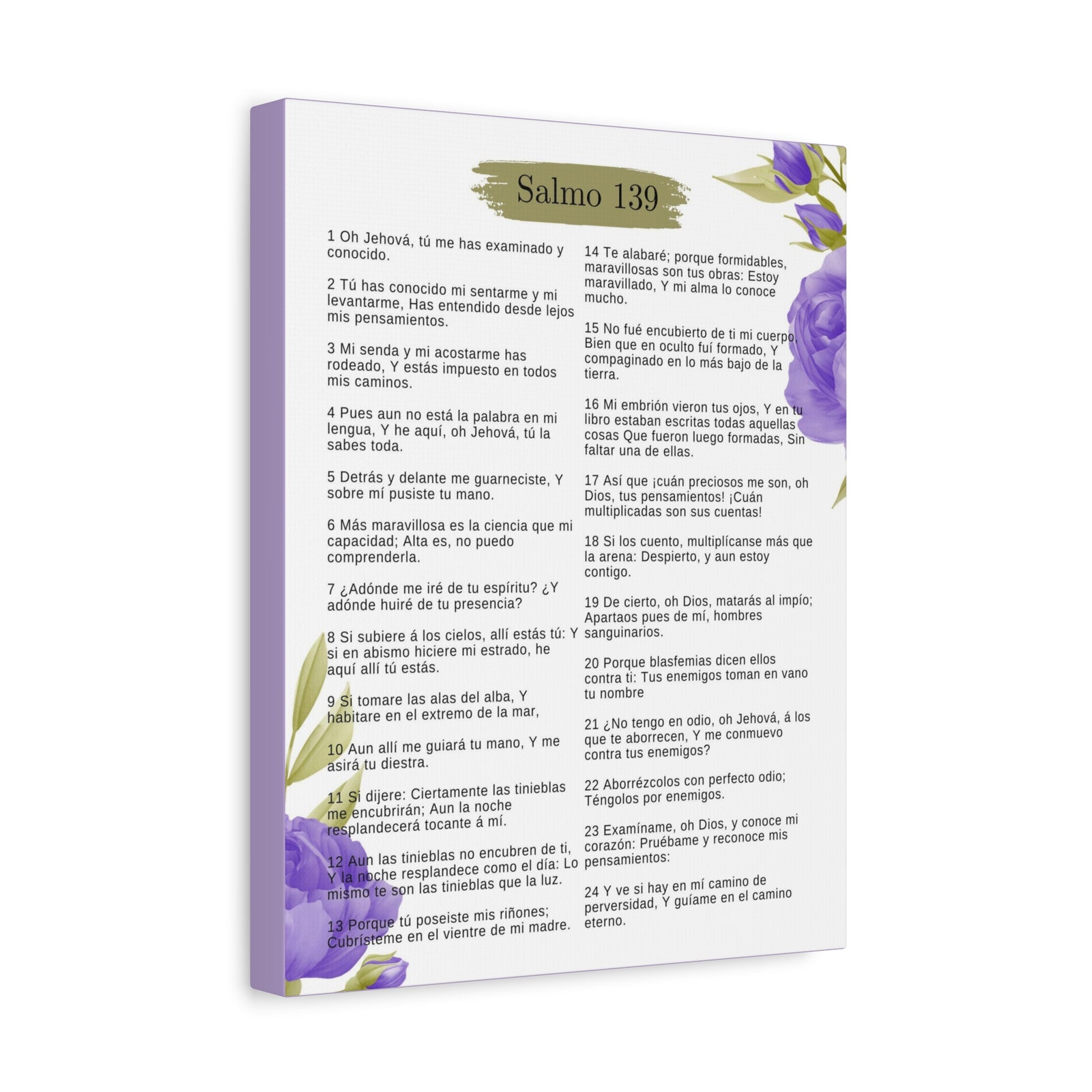 Salmo 139 Impresión De Arte Cristiano en la Pared Lista Para Colgar-Express Your Love Gifts