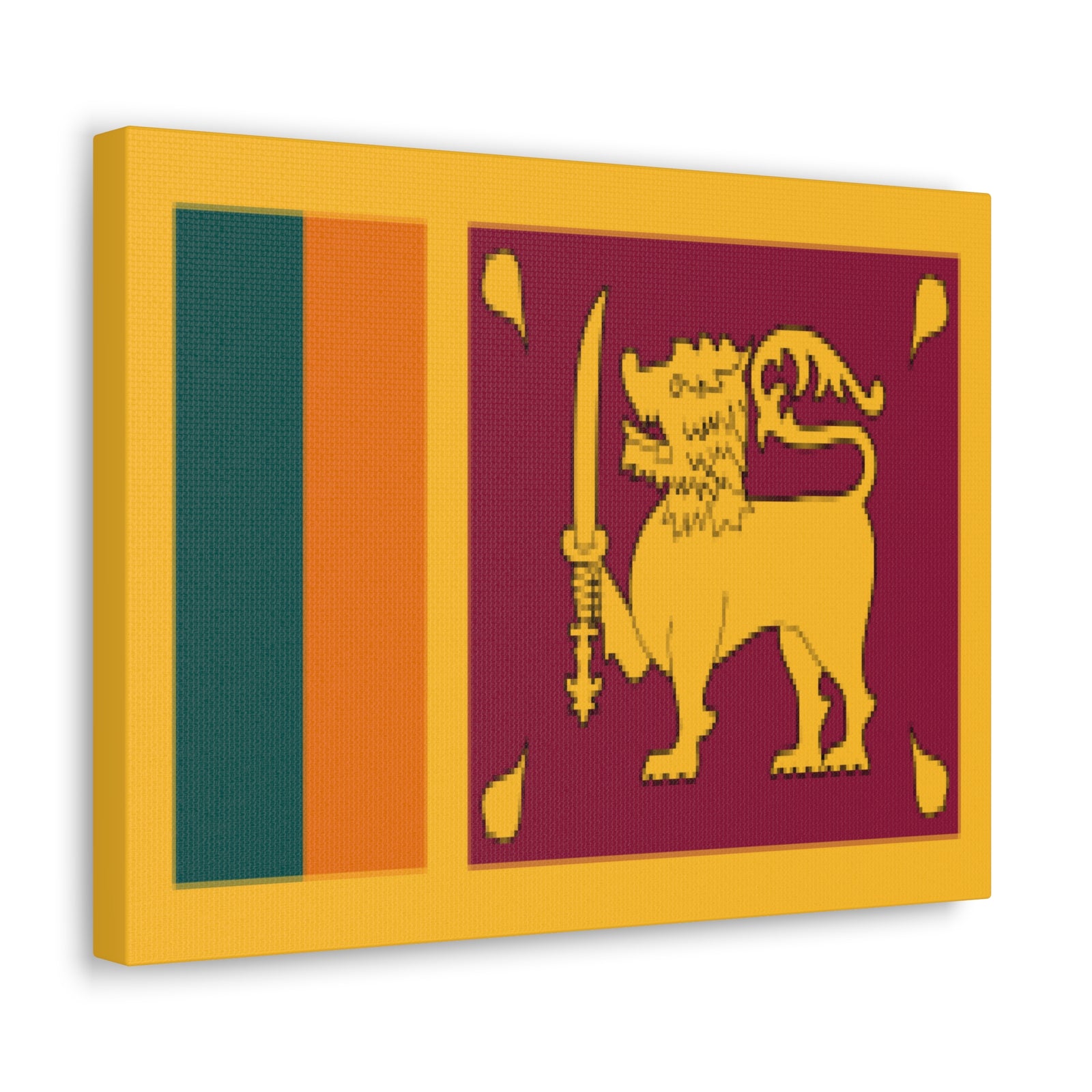 Sri Lanka Country Flag Canvas Vibrant Wall Art Unframed Home Decor-Express Your Love Gifts