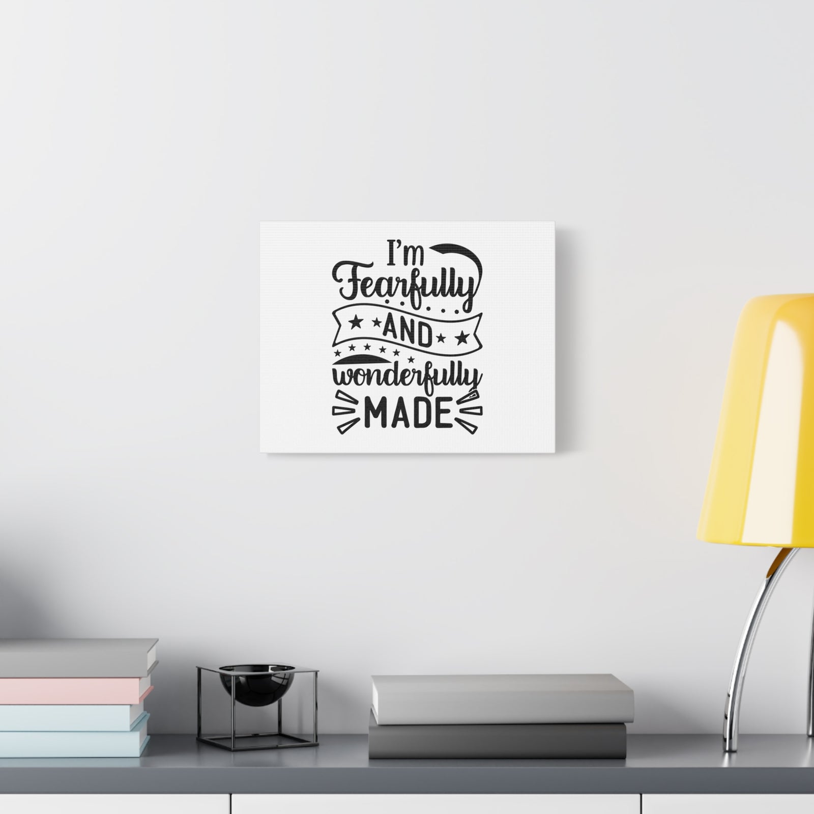Scripture Canvas I'm Fearfully And Wonderfully Made Psalm 139:14 Christian Wall Art Bible Verse Print Ready to Hang-Express Your Love Gifts