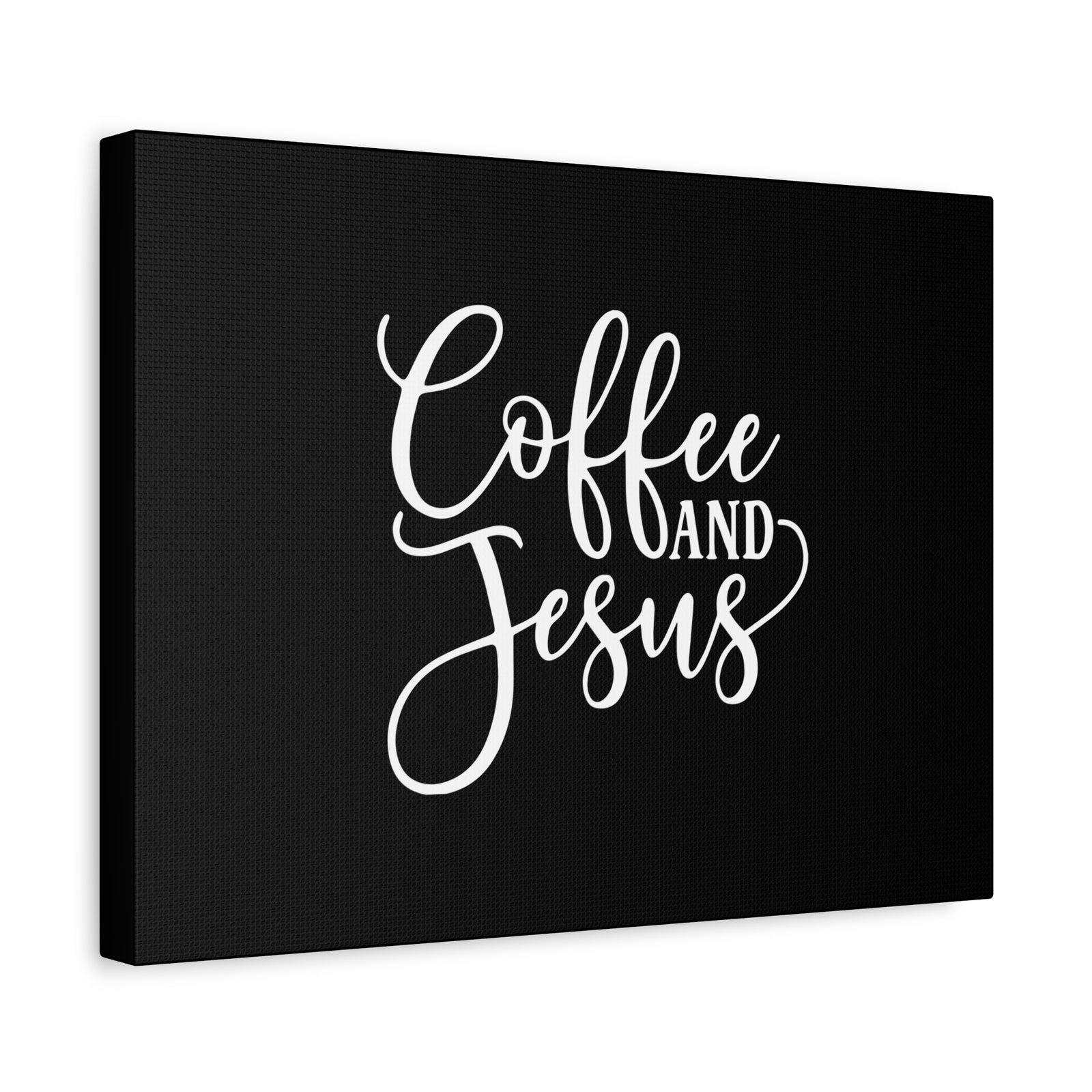 Scripture Canvas Coffee And Jesus Psalm 118:24 Calligraphy Christian Wall Art Bible Verse Print Ready to Hang-Express Your Love Gifts