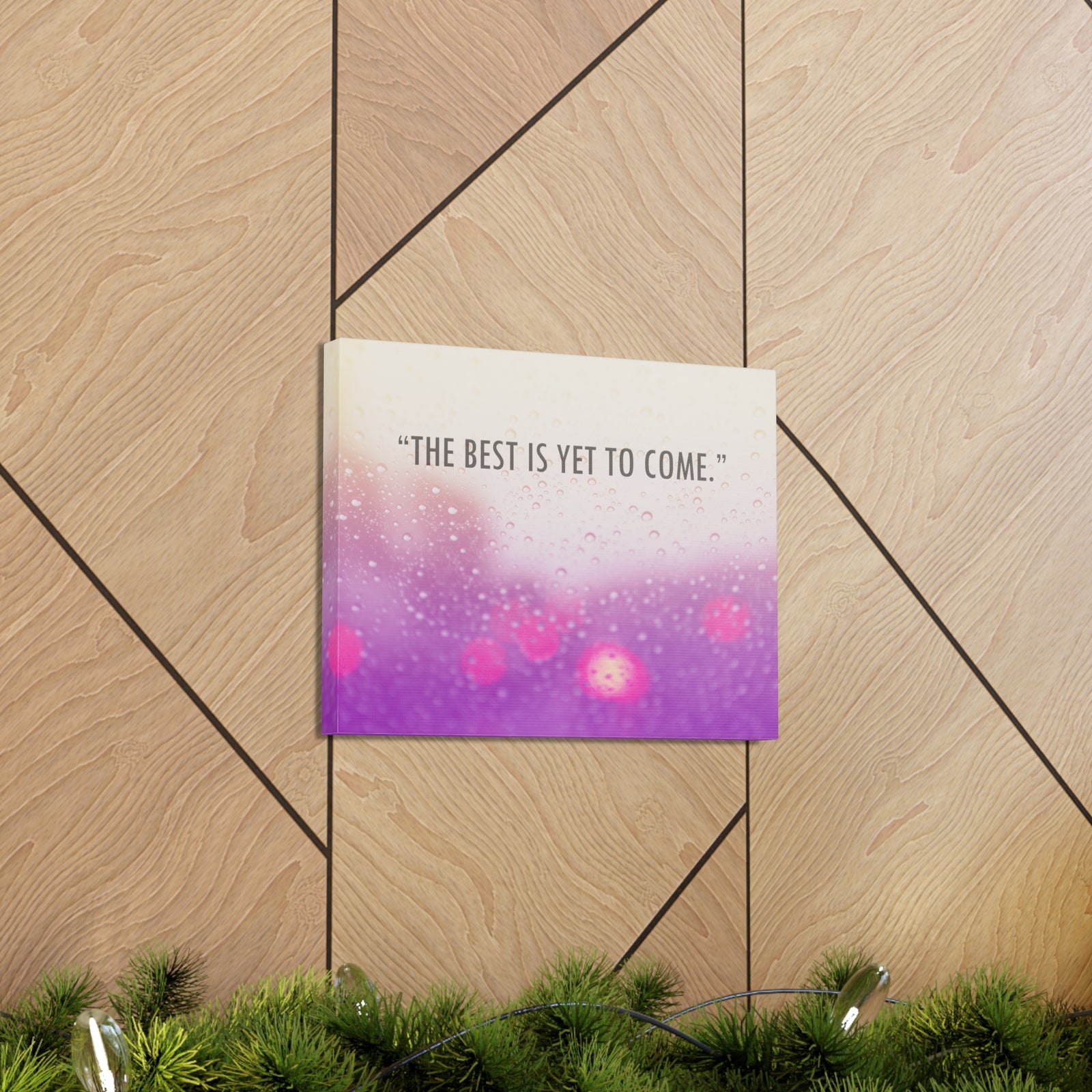 Inspirational Quote Canvas The Best Is Yet To Come Motivational Print Ready to Hang Artwork-Express Your Love Gifts