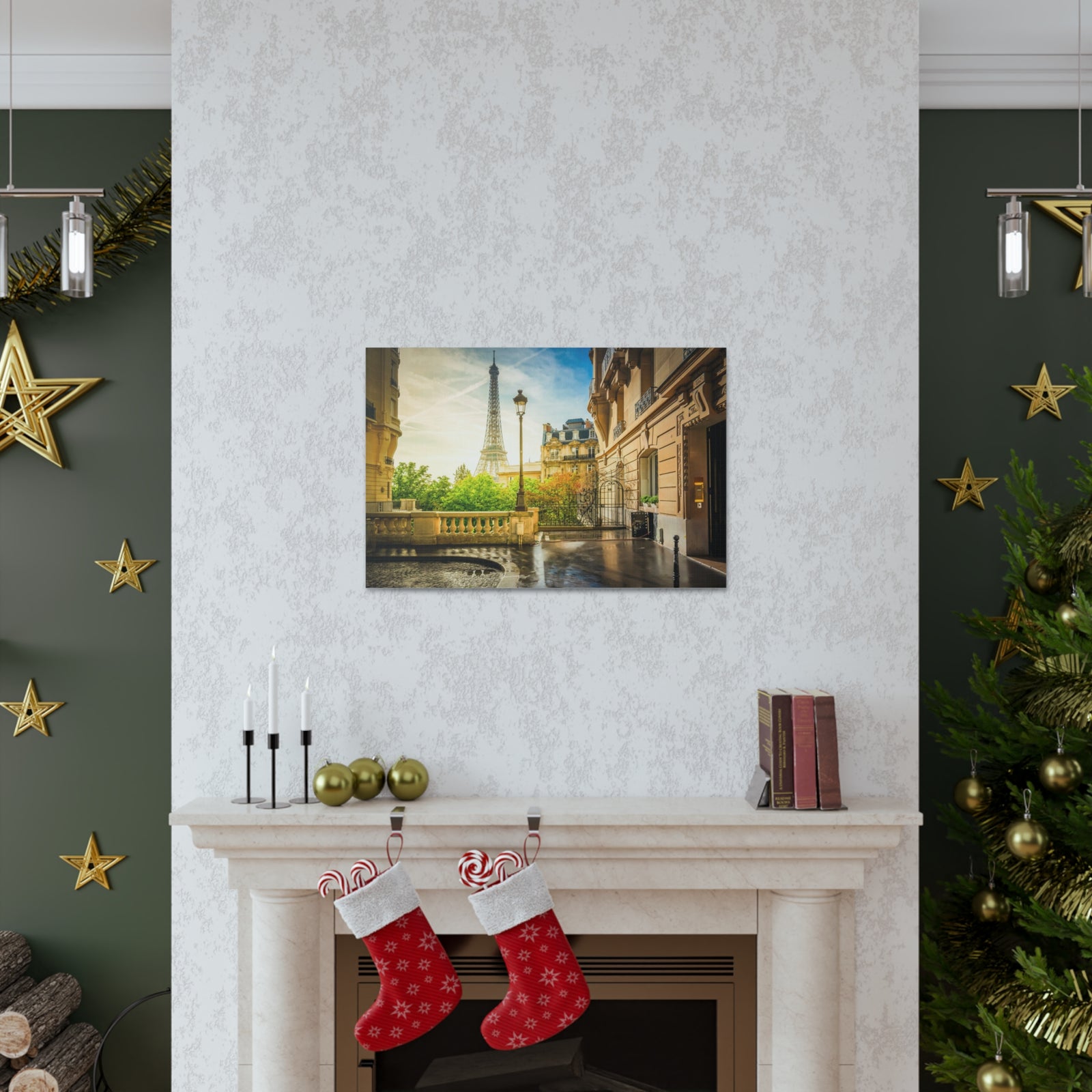 Paris Street View France Canvas Artwork High-Quality Breathtaking French City for Home Decor Ready to Hang-Express Your Love Gifts