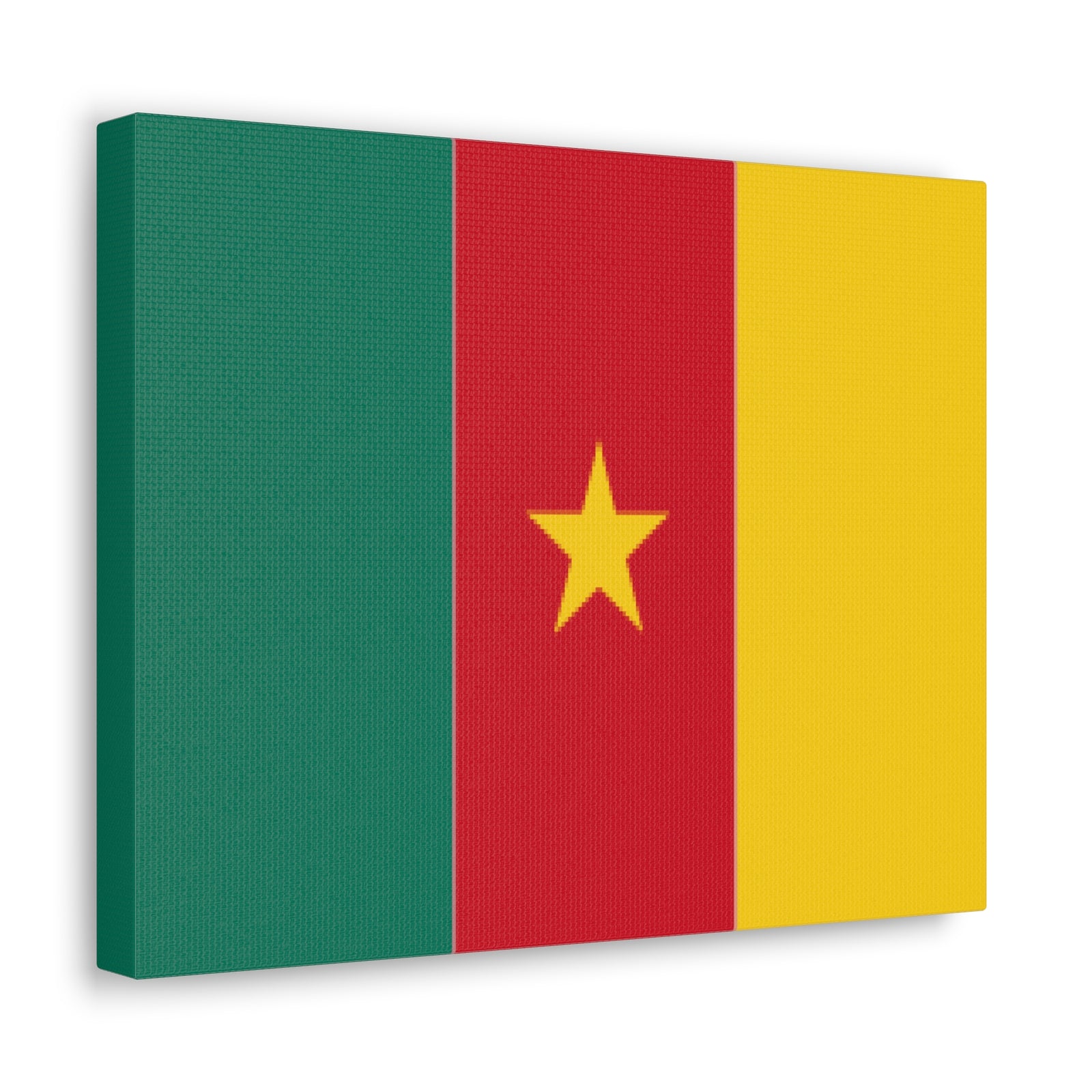 Cameroon Country Flag Canvas Vibrant Wall Art Unframed Home Decor-Express Your Love Gifts