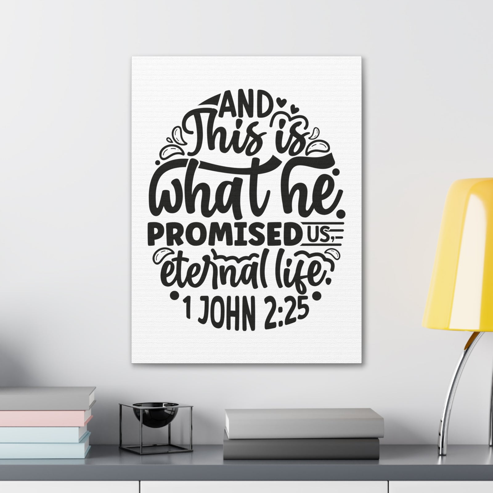 Scripture Walls Joshua 24:15 Serve The Lord Bible Verse Canvas Christian Wall Art Ready to Hang Unframed-Express Your Love Gifts