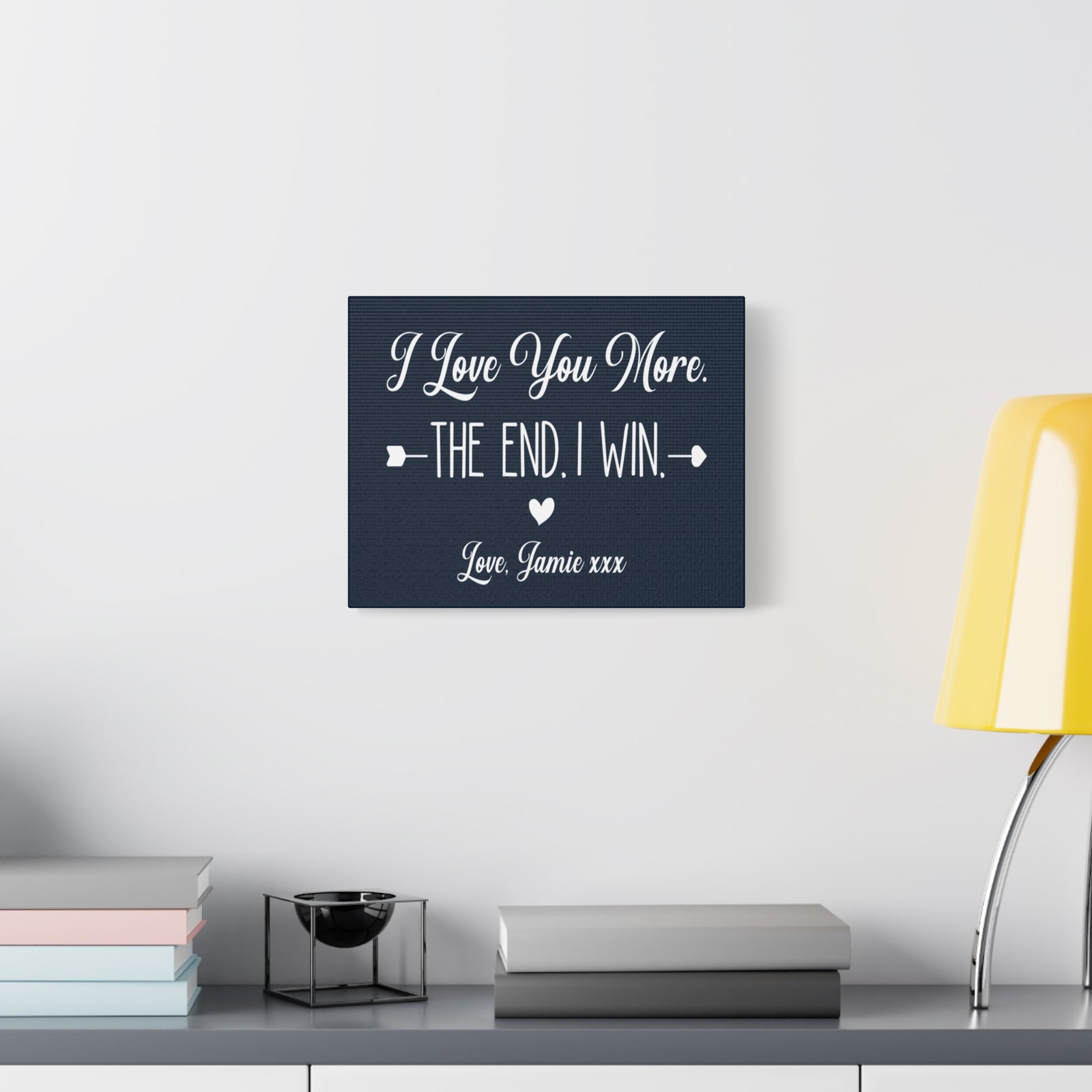 Love You More Canvas Wall Art - Heartfelt Gift for Couples-Express Your Love Gifts
