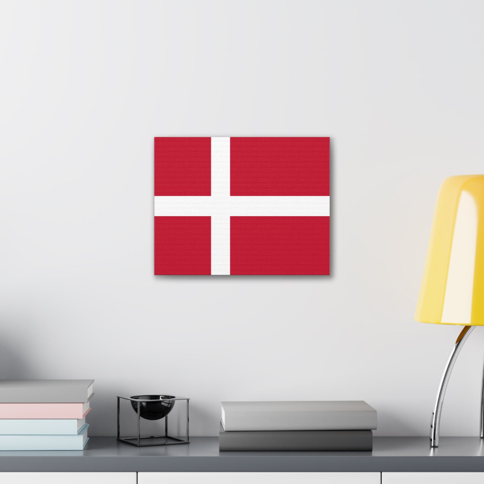 Denmark Country Flag Canvas Vibrant Wall Art Unframed Home Decor-Express Your Love Gifts
