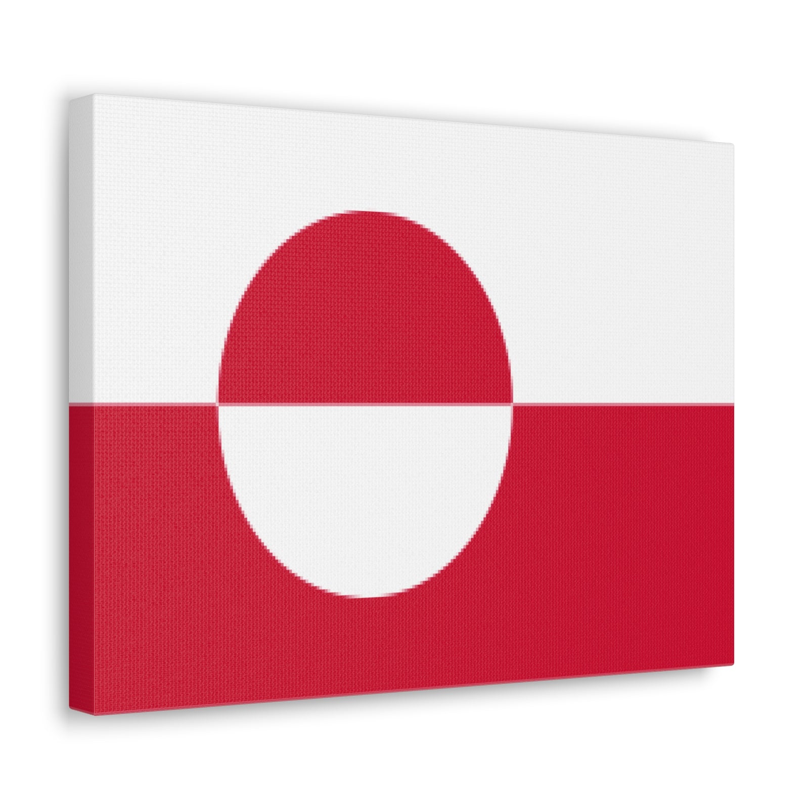 Greenland Country Flag Canvas Vibrant Wall Art Unframed Home Decor-Express Your Love Gifts