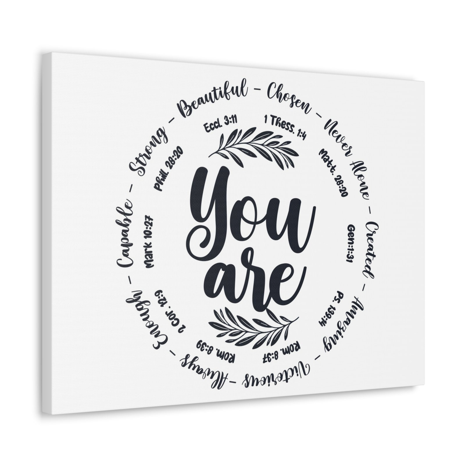 Scripture Walls You Are What God Says You Are Bible Verse Canvas Christian Wall Art Ready to Hang Unframed-Express Your Love Gifts