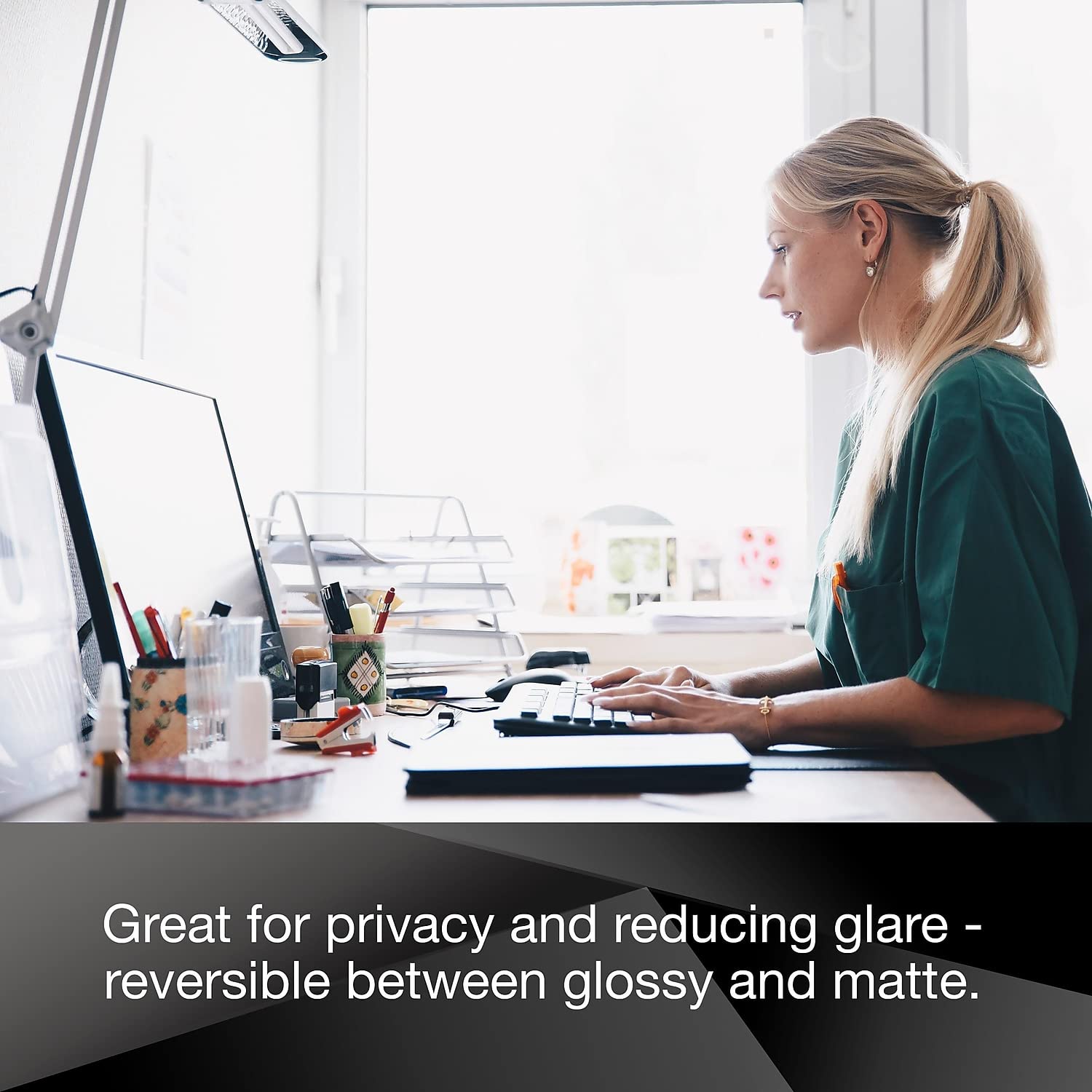 3M Privacy Filter for 21.5" Monitor, COMPLY Magnetic Attach, Matte/Glossy, Blue Light Reduction (16:9 Aspect Ratio)-Express Your Love Gifts