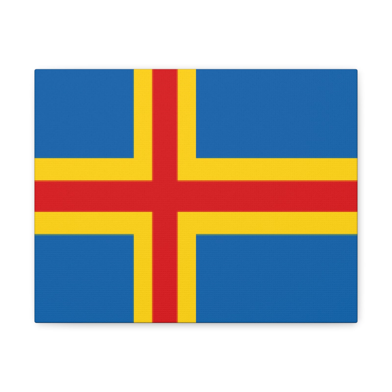 Aland Islands Country Flag Canvas Vibrant Wall Art Unframed Home Decor-Express Your Love Gifts