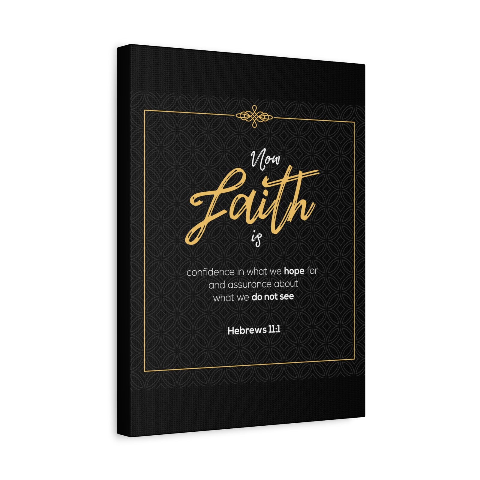 Scripture Canvas Faith Is Confidence Hebrews 11:1 Christian Wall Art Bible Verse Print Ready To Hang-Express Your Love Gifts
