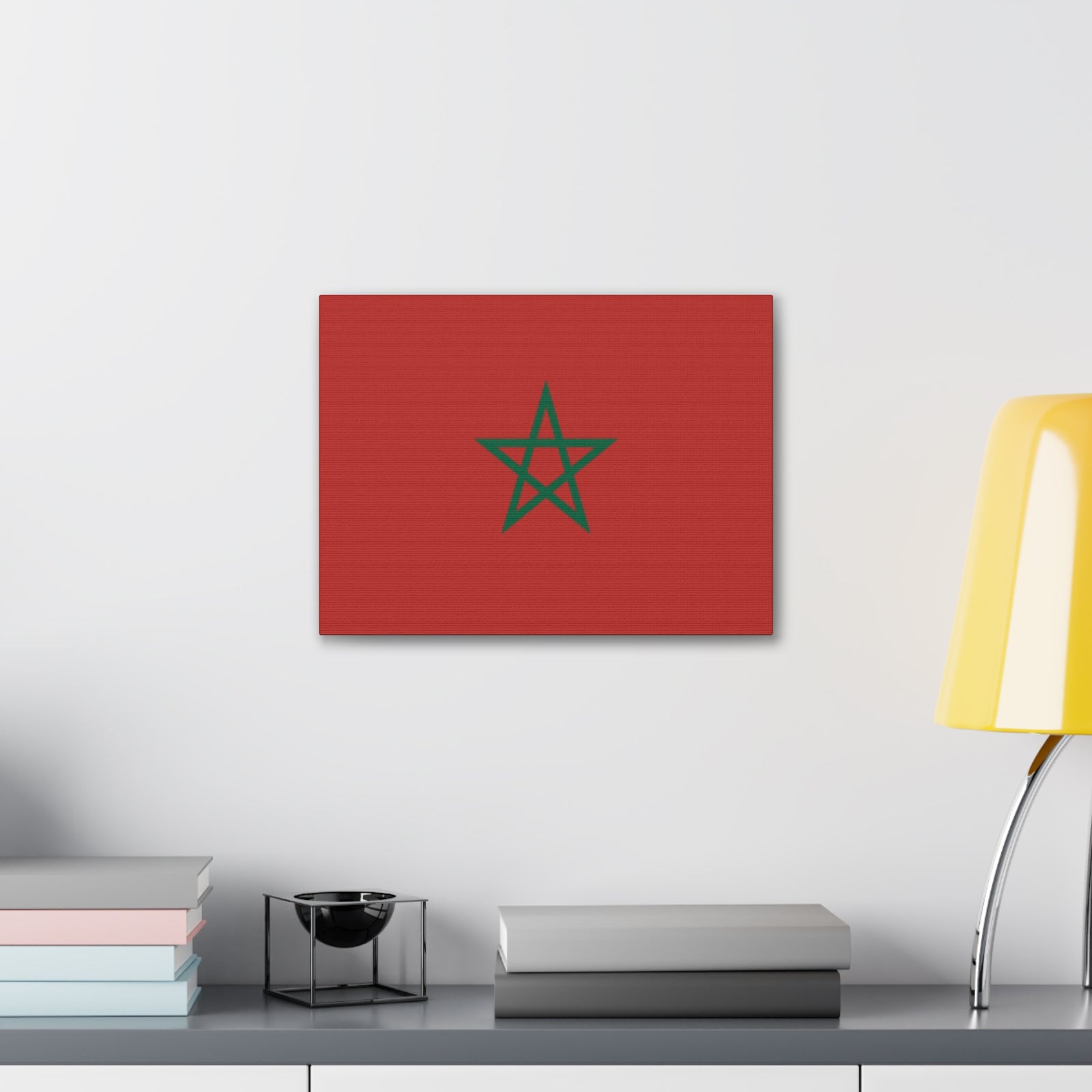 Morocco Country Flag Canvas Vibrant Wall Art Unframed Home Decor-Express Your Love Gifts