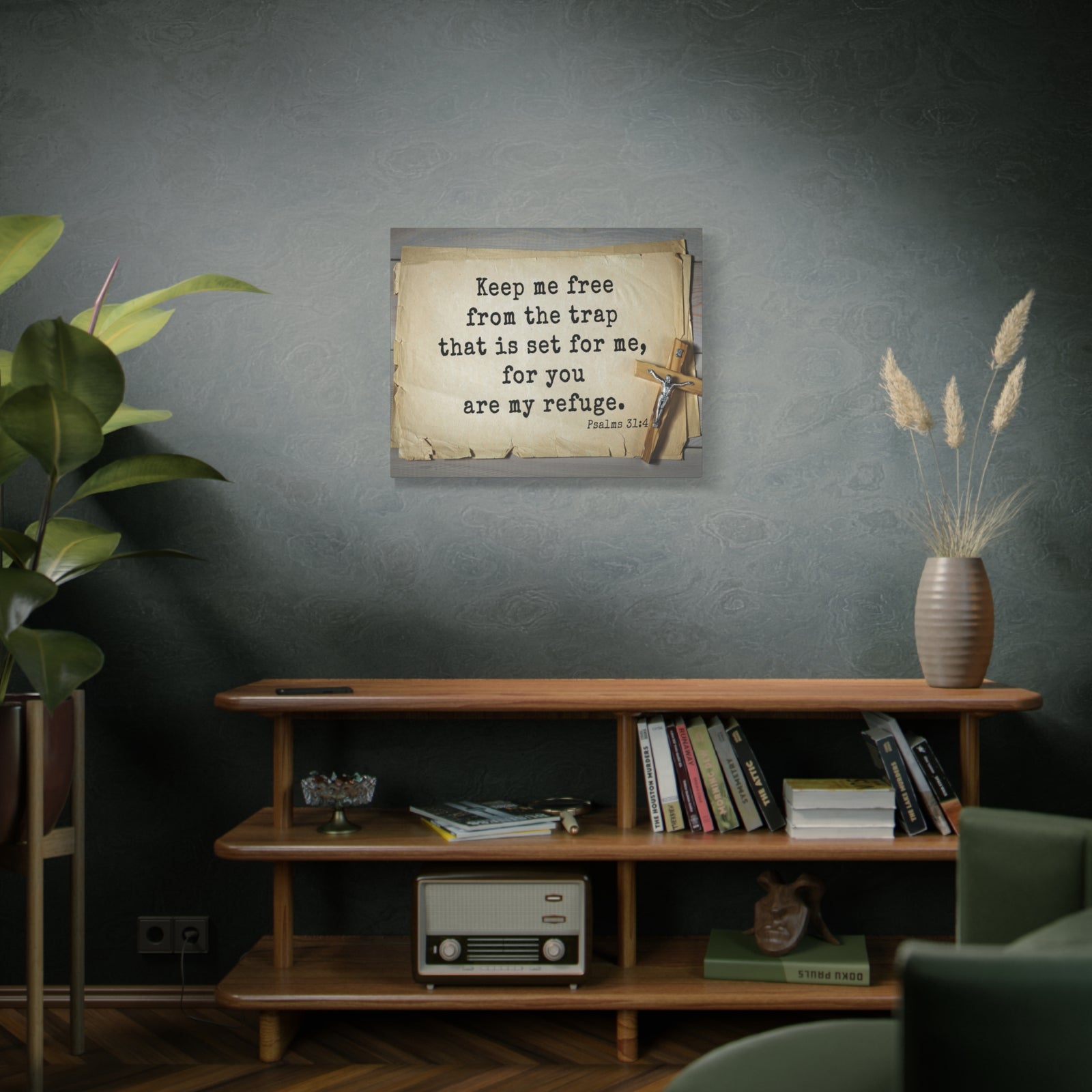 Scripture Walls Keep Me Free Psalms 31:4 Bible Verse Canvas Christian Wall Art Ready to Hang-Express Your Love Gifts
