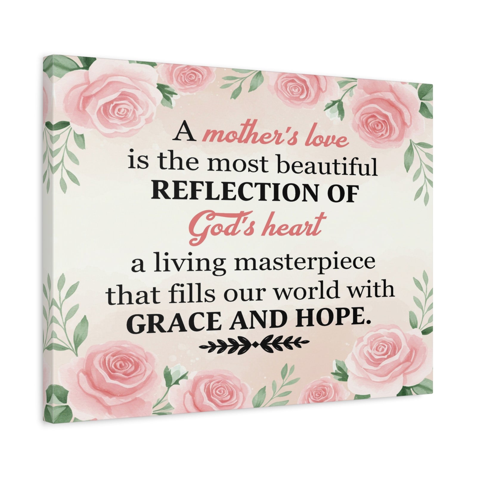 Inspirational Canvas Grace and Hope Wall Decor for Home Office Gym Inspiring Success Quote Print Ready to Hang Unframed-Express Your Love Gifts