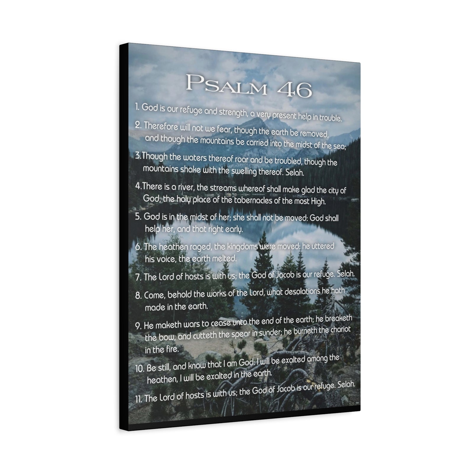 Scripture Walls Lord Reign In Me Psalm 46:11 Colored Christian Wall Art Print Ready to Hang-Express Your Love Gifts