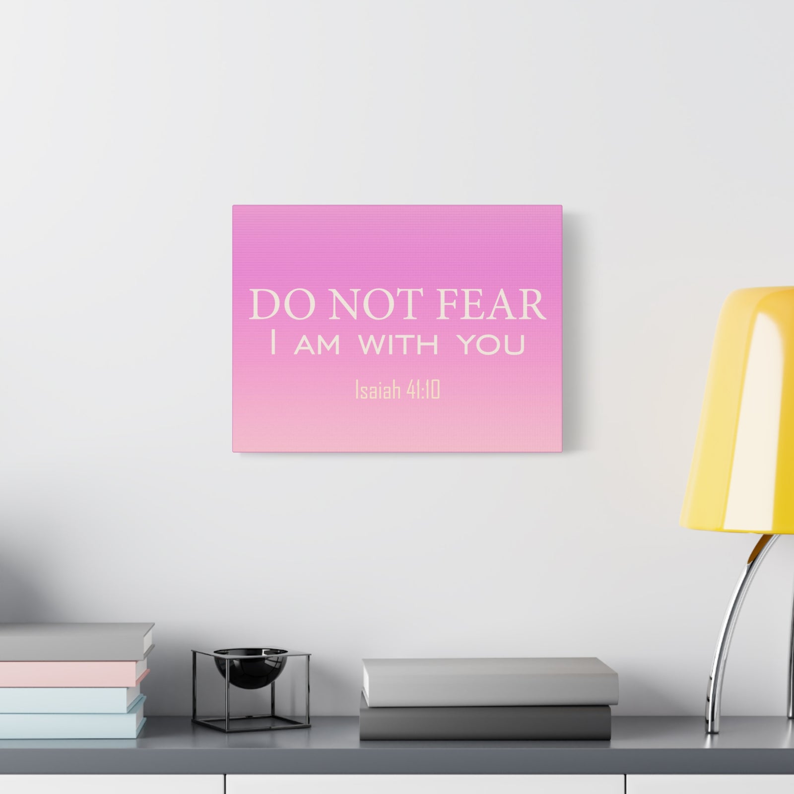 Scripture Canvas I Am With You Isaiah 41:10 Christian Wall Art Bible Verse Print Ready to Hang-Express Your Love Gifts