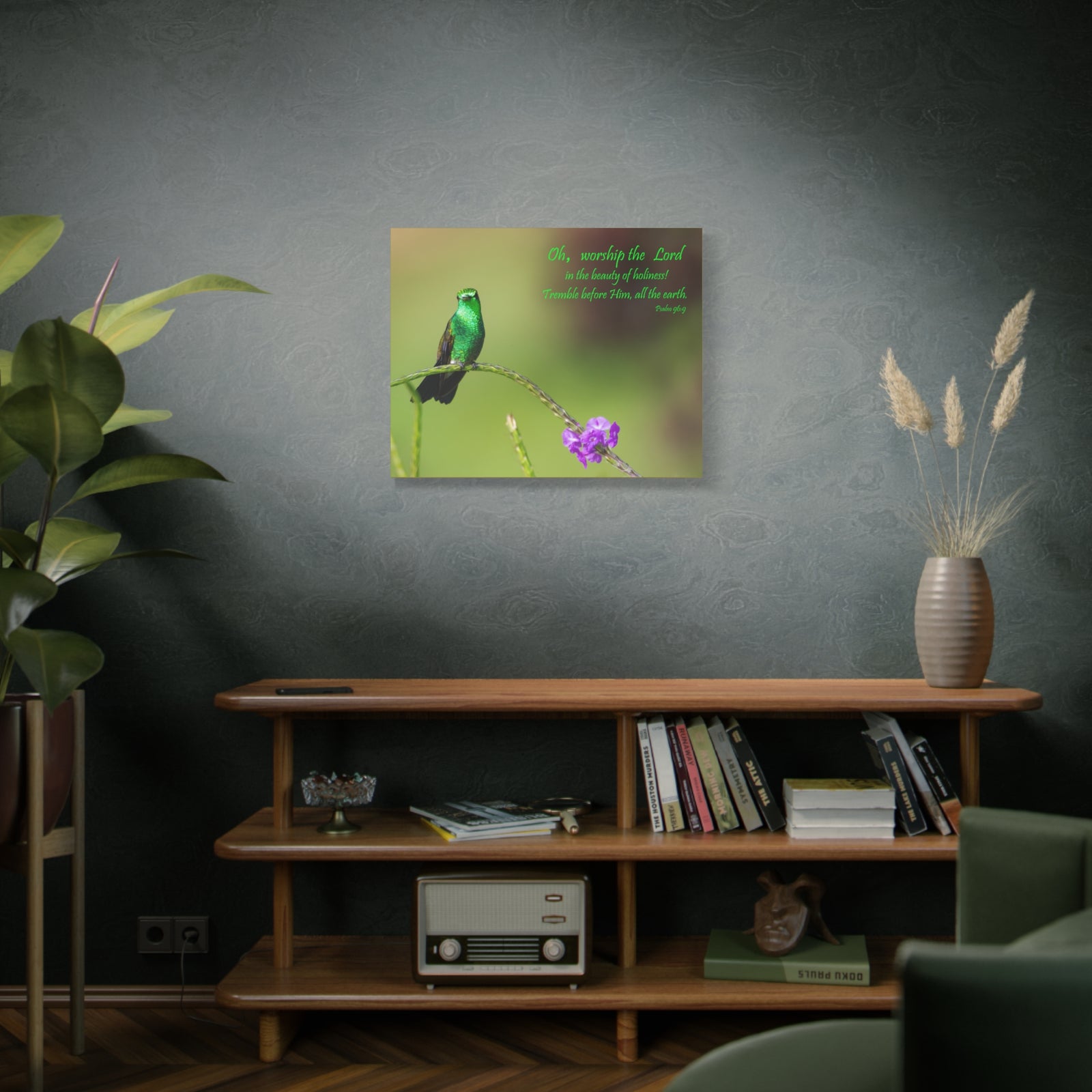 Scripture Walls Worship The Lord Psalm 96:9 Bible Verse Canvas Christian Wall Art Ready to Hang-Express Your Love Gifts