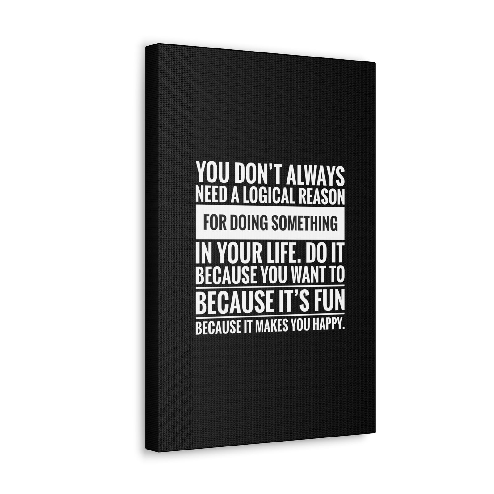 Inspirational Wall Art It Makes You Happy Motivation Wall Decor for Home Office Gym Inspiring Success Quote Print Ready to Hang-Express Your Love Gifts