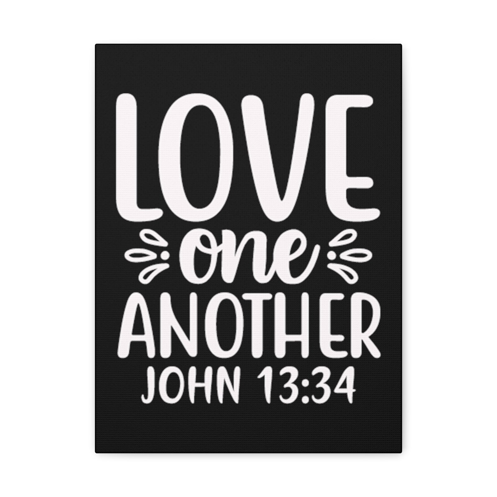 Scripture Walls John 13:34 Love One Another Bible Verse Canvas Christian Wall Art Ready to Hang Unframed-Express Your Love Gifts
