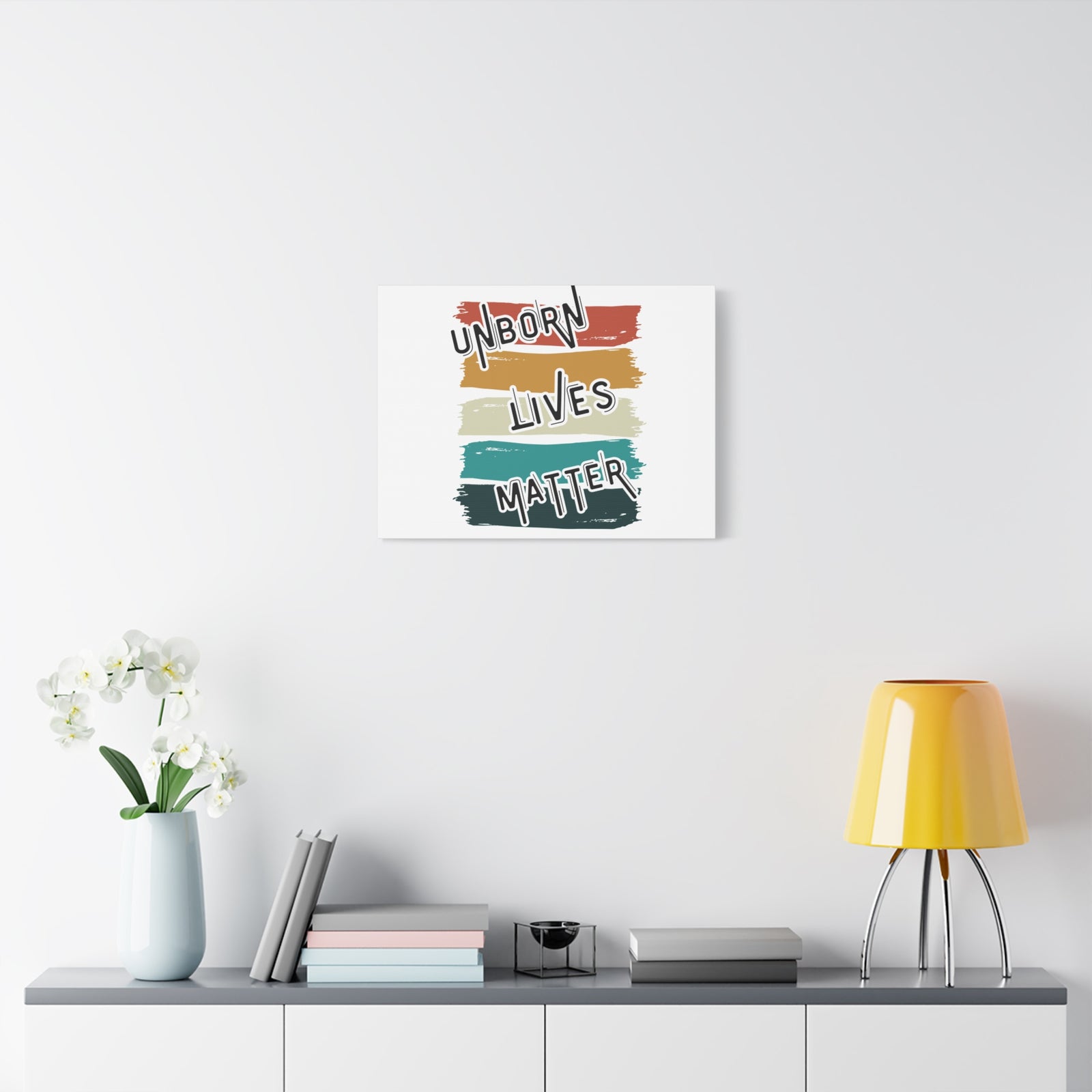 Scripture Walls Unborn Lives Matter Psalm 127:3 Rainbow Bible Verse Canvas Christian Wall Art Ready to Hang-Express Your Love Gifts