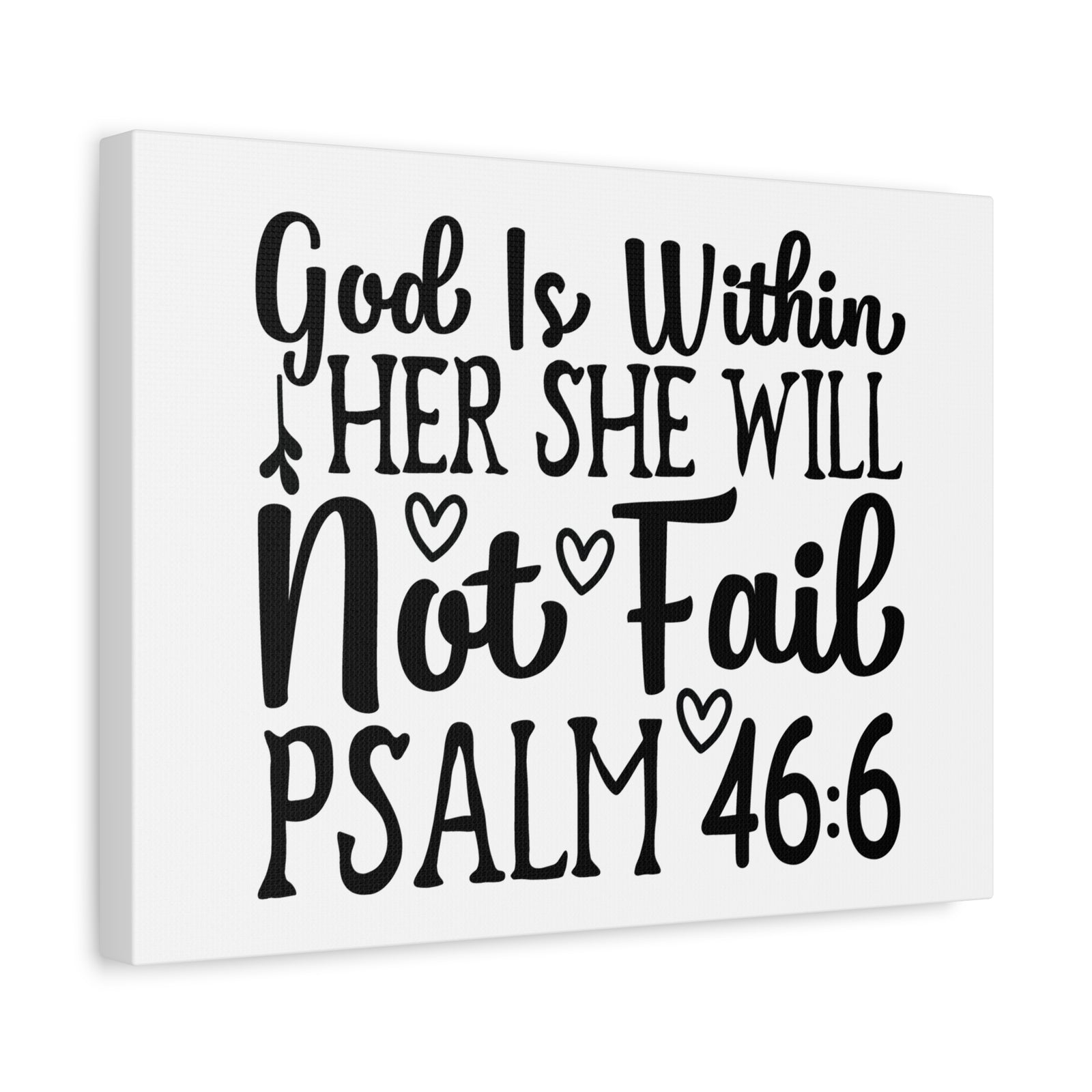 Scripture Walls God Is Within Psalm 46:6 Bible Verse Canvas Christian Wall Art Ready to Hang-Express Your Love Gifts
