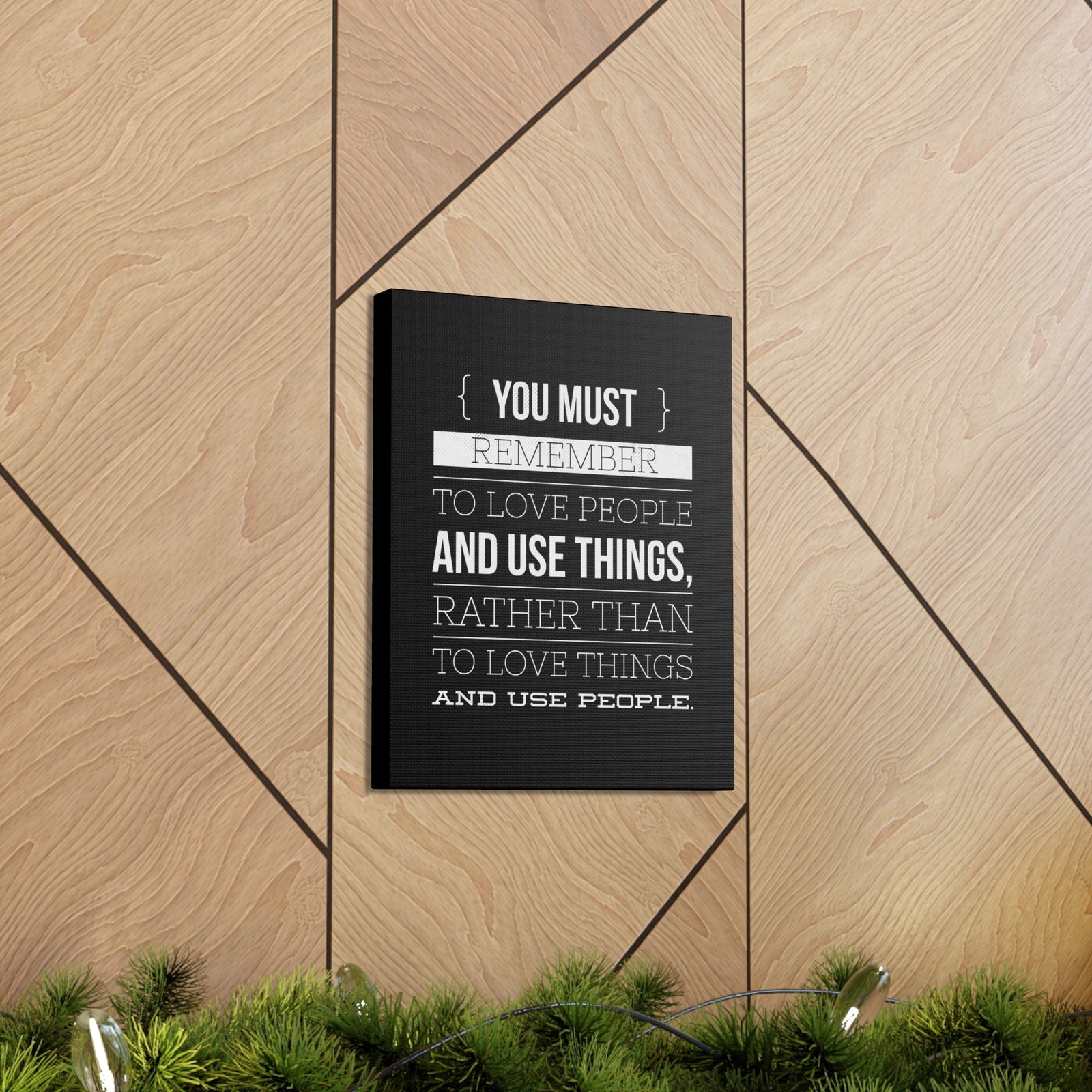 Inspirational Wall Art Remember To Love People Motivation Wall Decor for Home Office Gym Inspiring Success Quote Print Ready to Hang-Express Your Love Gifts