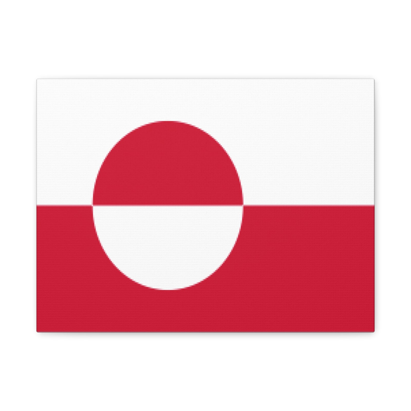 Greenland Country Flag Canvas Vibrant Wall Art Unframed Home Decor-Express Your Love Gifts