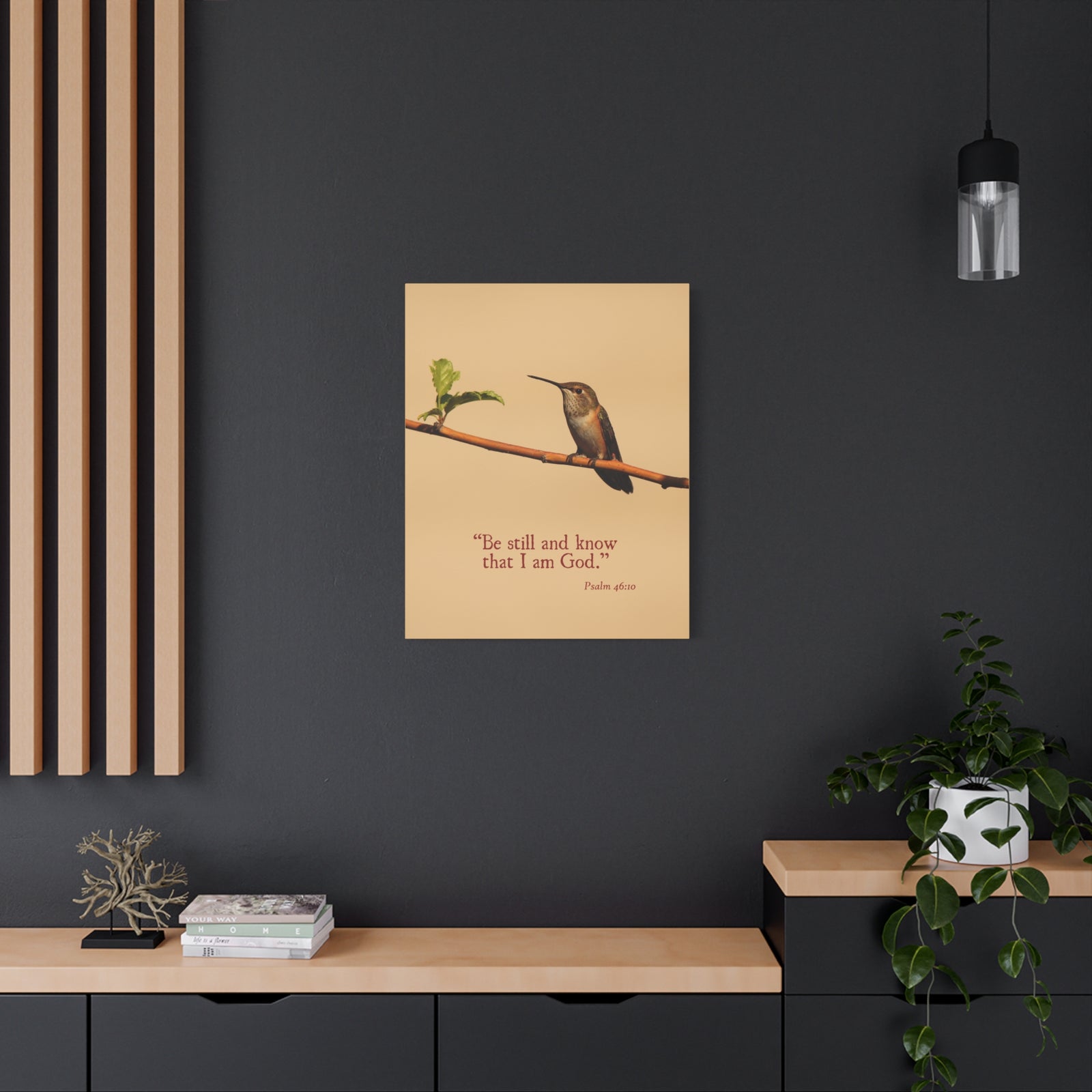 Scripture Walls I Am God Psalm 46:10 Bible Verse Canvas Christian Wall Art Ready to Hang-Express Your Love Gifts