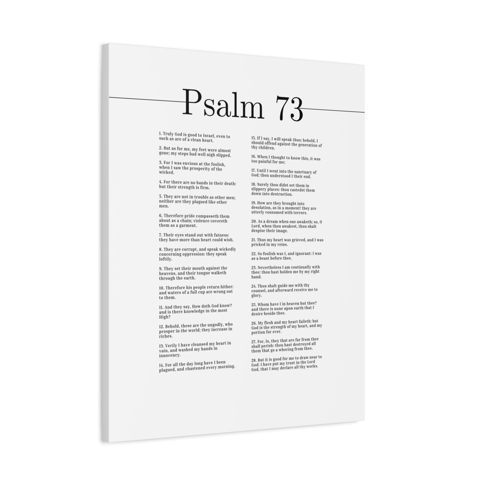 Scripture Canvas Truly God Is Good Psalm 73 Christian Wall Art Bible Verse Print Ready to Hang-Express Your Love Gifts
