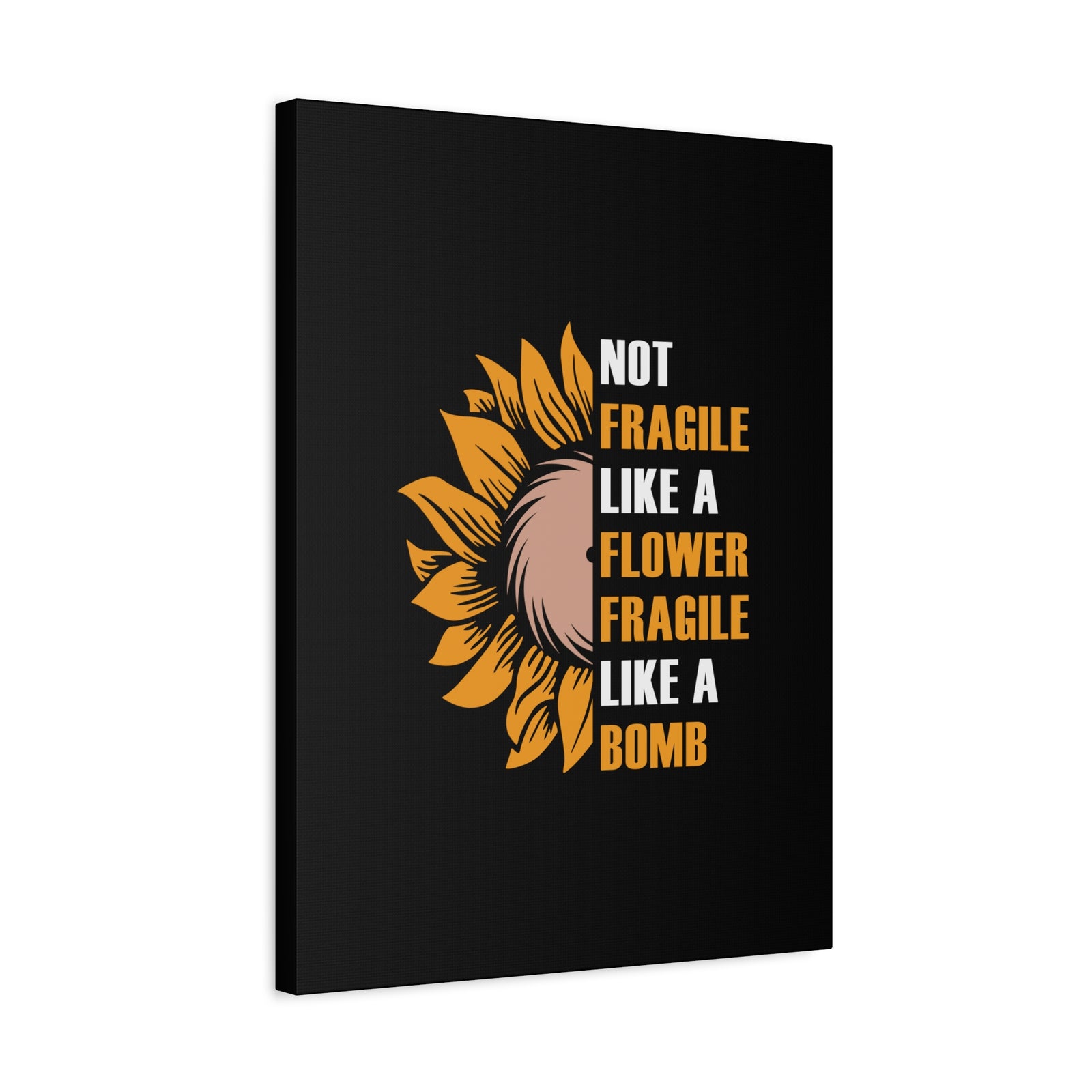 Inspirational Quote Canvas Flower Wall Art Motivational Motto Inspiring Prints Artwork Decor Ready to Hang-Express Your Love Gifts