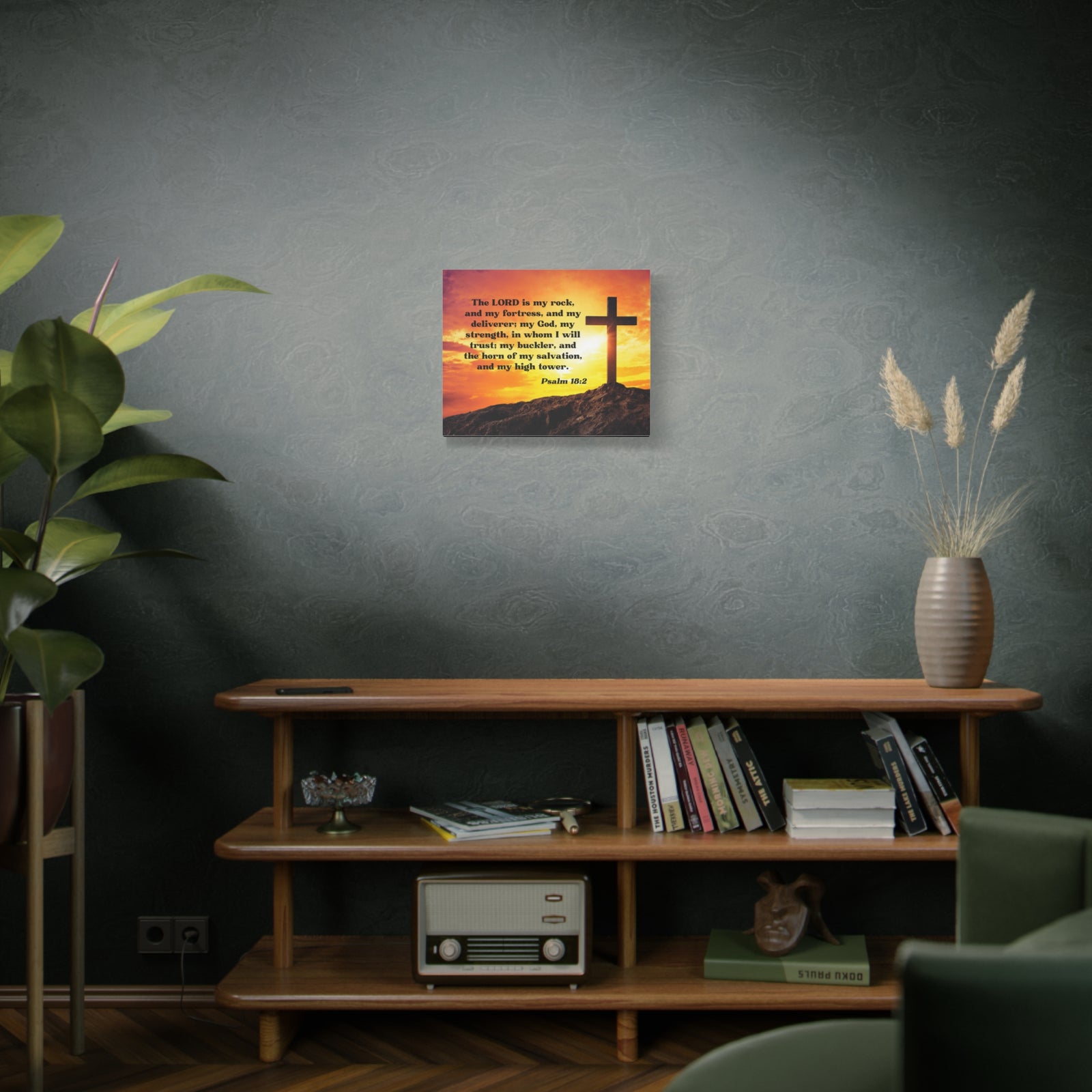 Scripture Walls My God Psalm 18:2 Bible Verse Canvas Christian Wall Art Ready to Hang-Express Your Love Gifts