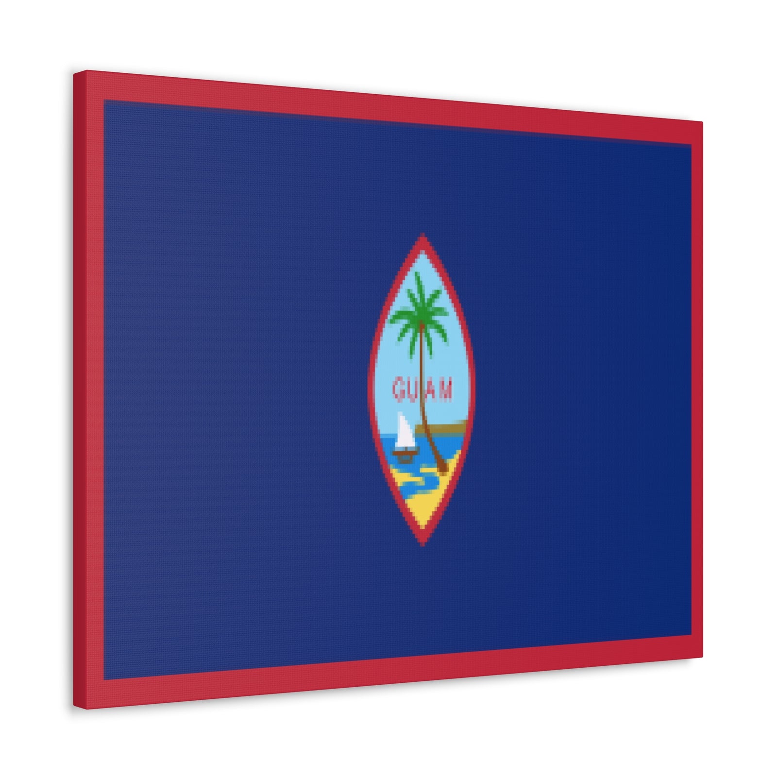 Guam Country Flag Canvas Vibrant Wall Art Unframed Home Decor-Express Your Love Gifts