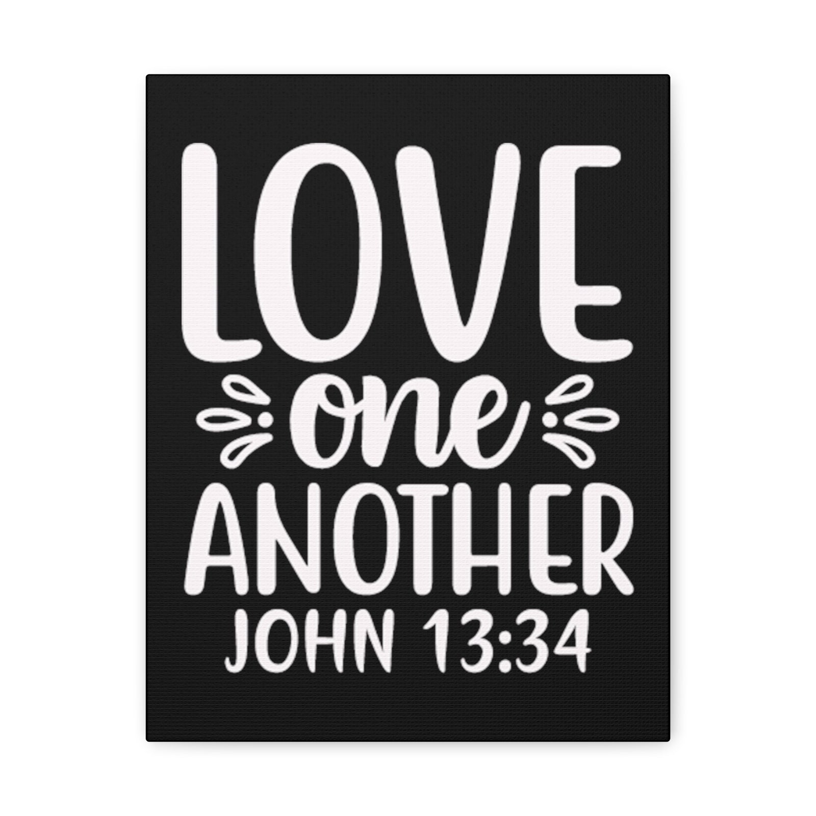 Scripture Walls John 13:34 Love One Another Bible Verse Canvas Christian Wall Art Ready to Hang Unframed-Express Your Love Gifts