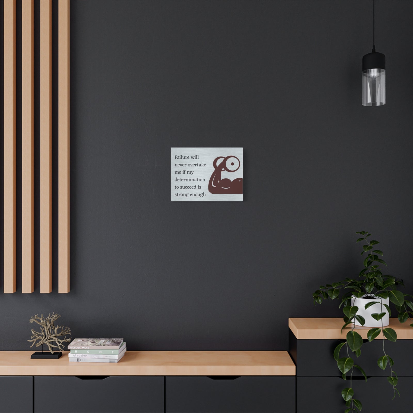Inspirational Wall Art Determination To Succeed Motivation Wall Decor for Home Office Gym Inspiring Success Quote Print Ready to Hang-Express Your Love Gifts