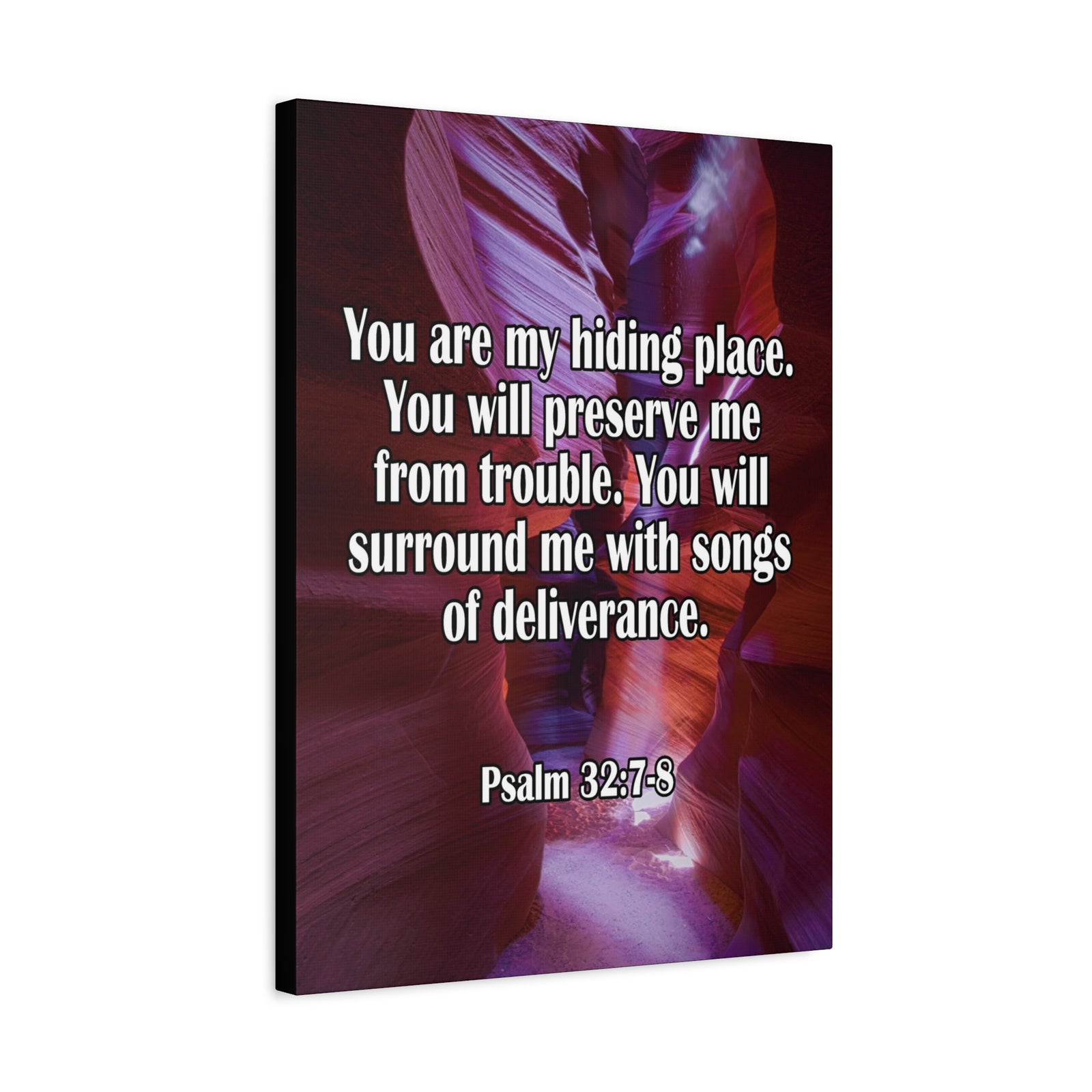 You Are My Hiding Place Psalm 32:7-8 Christian Dad Canvas-Express Your Love Gifts