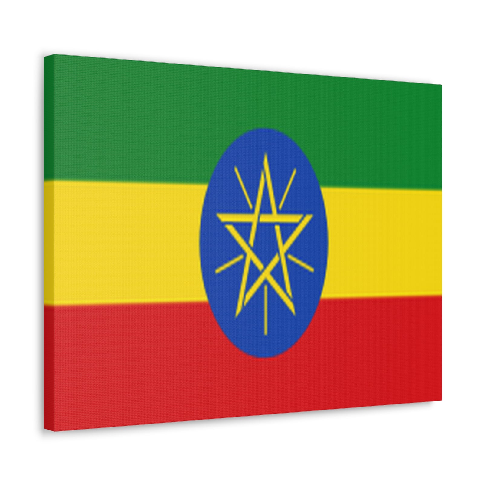 Ethiopia Country Flag Canvas Vibrant Wall Art Unframed Home Decor-Express Your Love Gifts